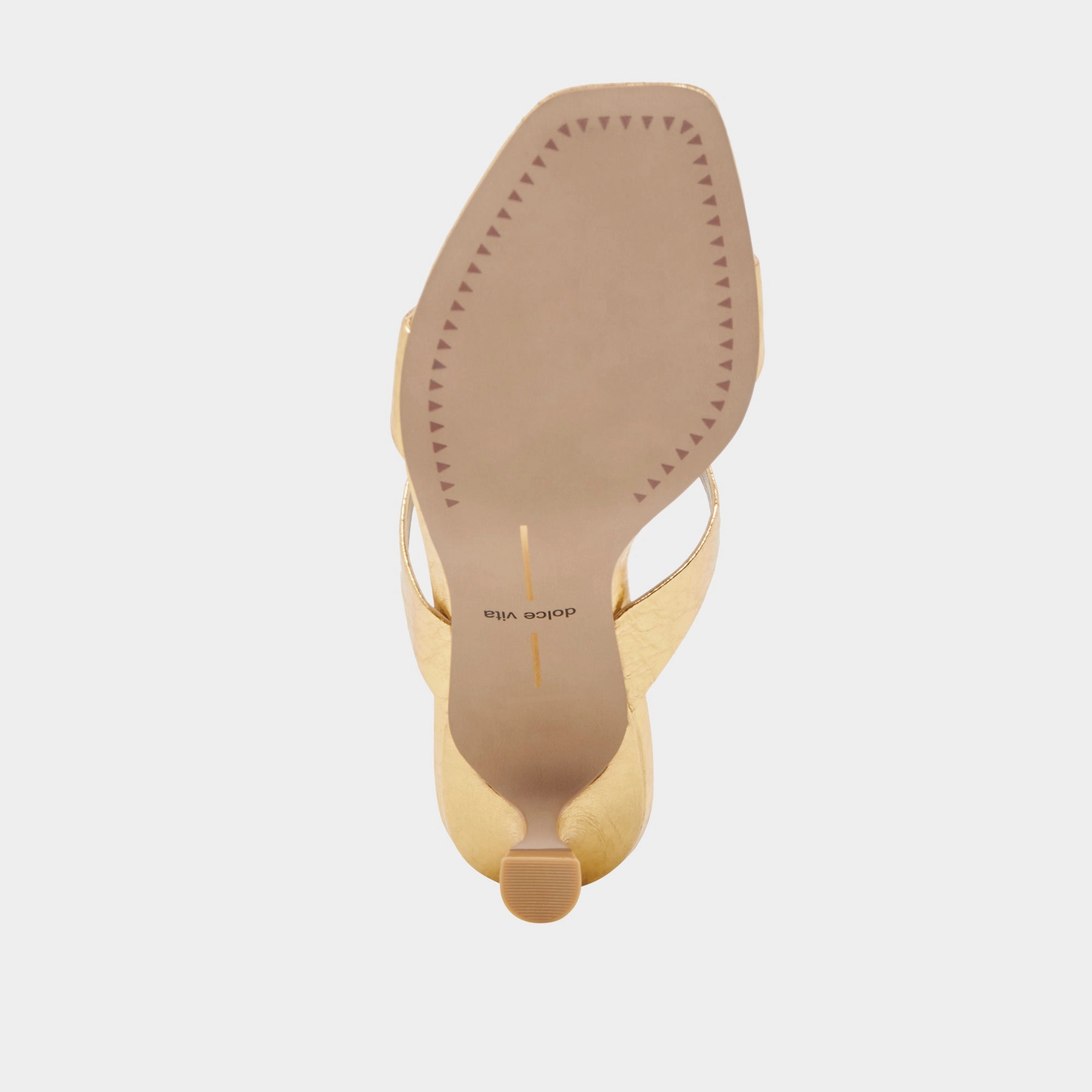 GENORA HEELS GOLD DISTRESSED LEATHER
