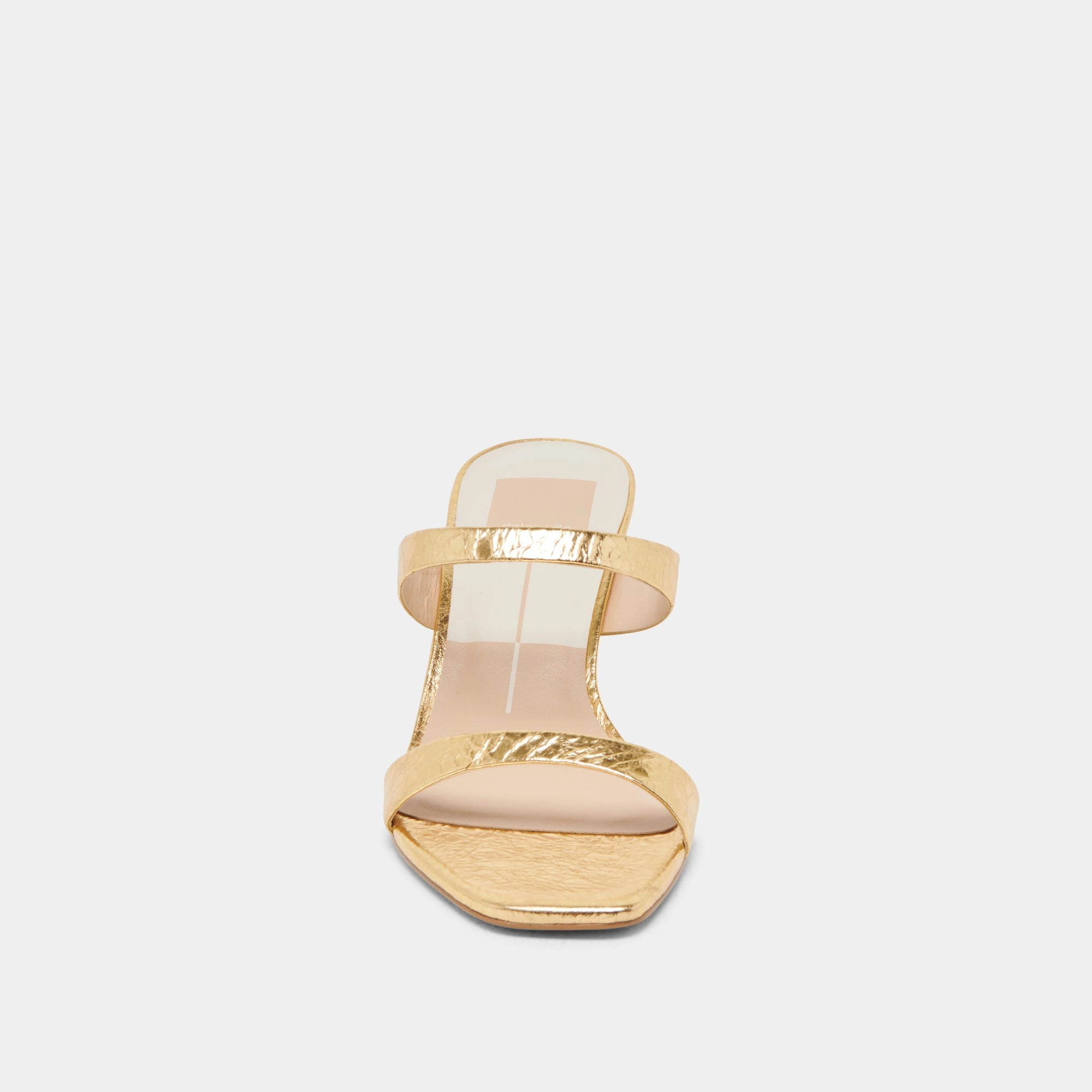 GENORA HEELS GOLD DISTRESSED LEATHER