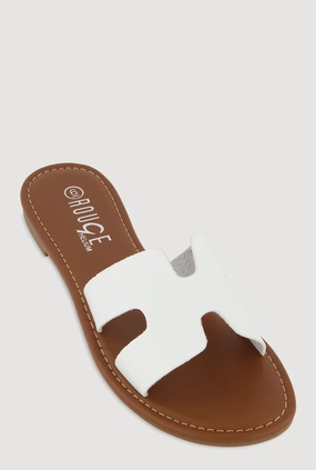 H Band Slide Sandals