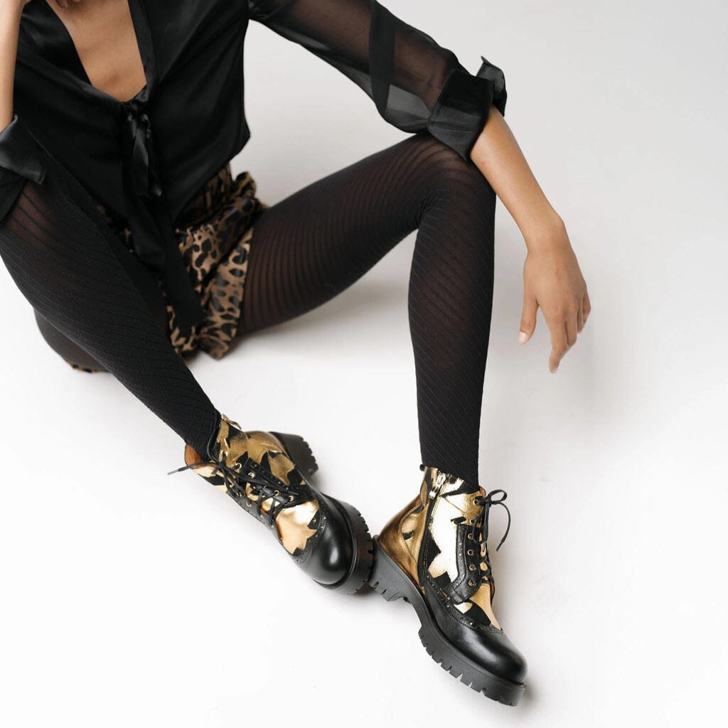 Hatter Platform - Gold & Black