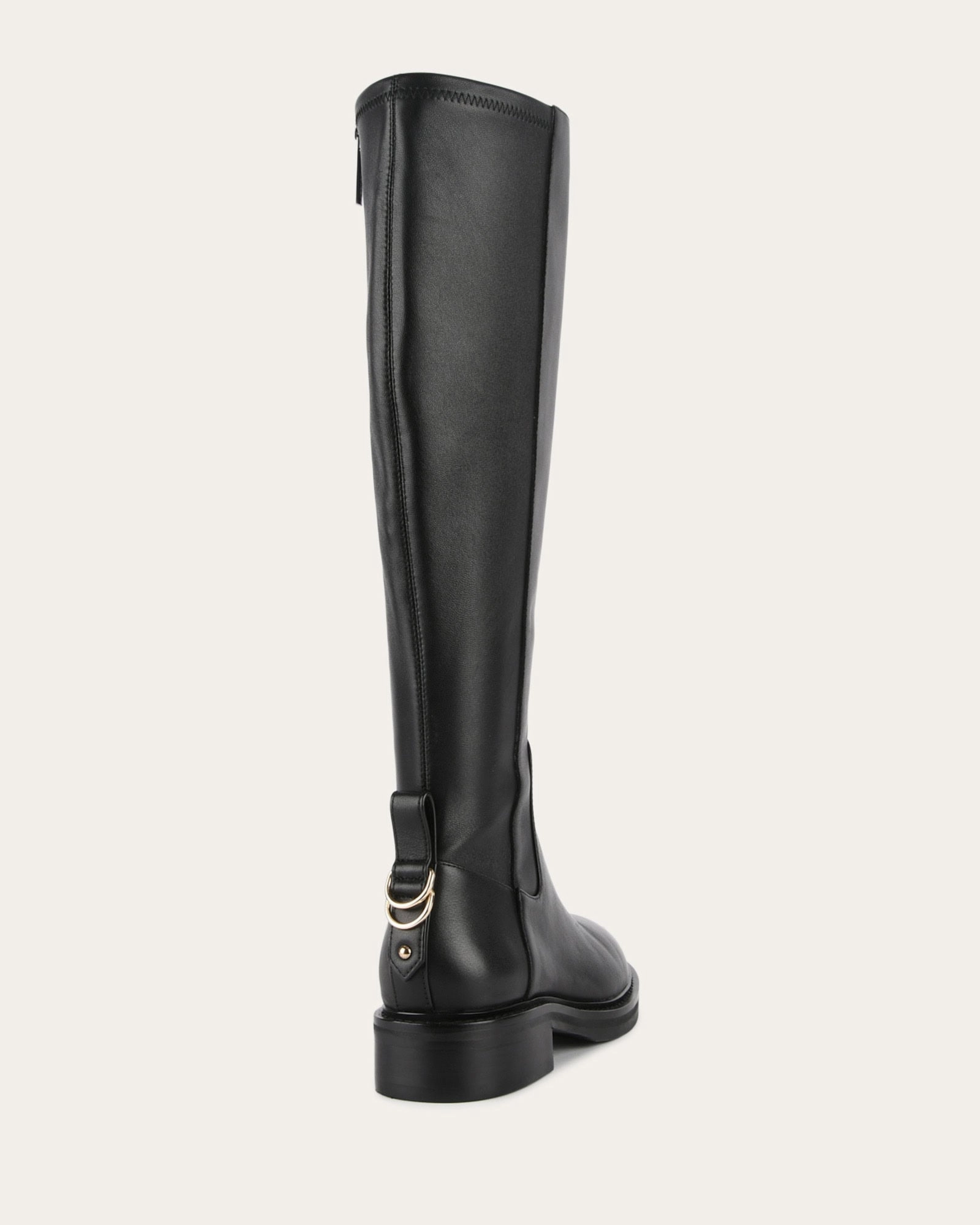 JAIDA KNEE BOOTS BLACK LEATHER
