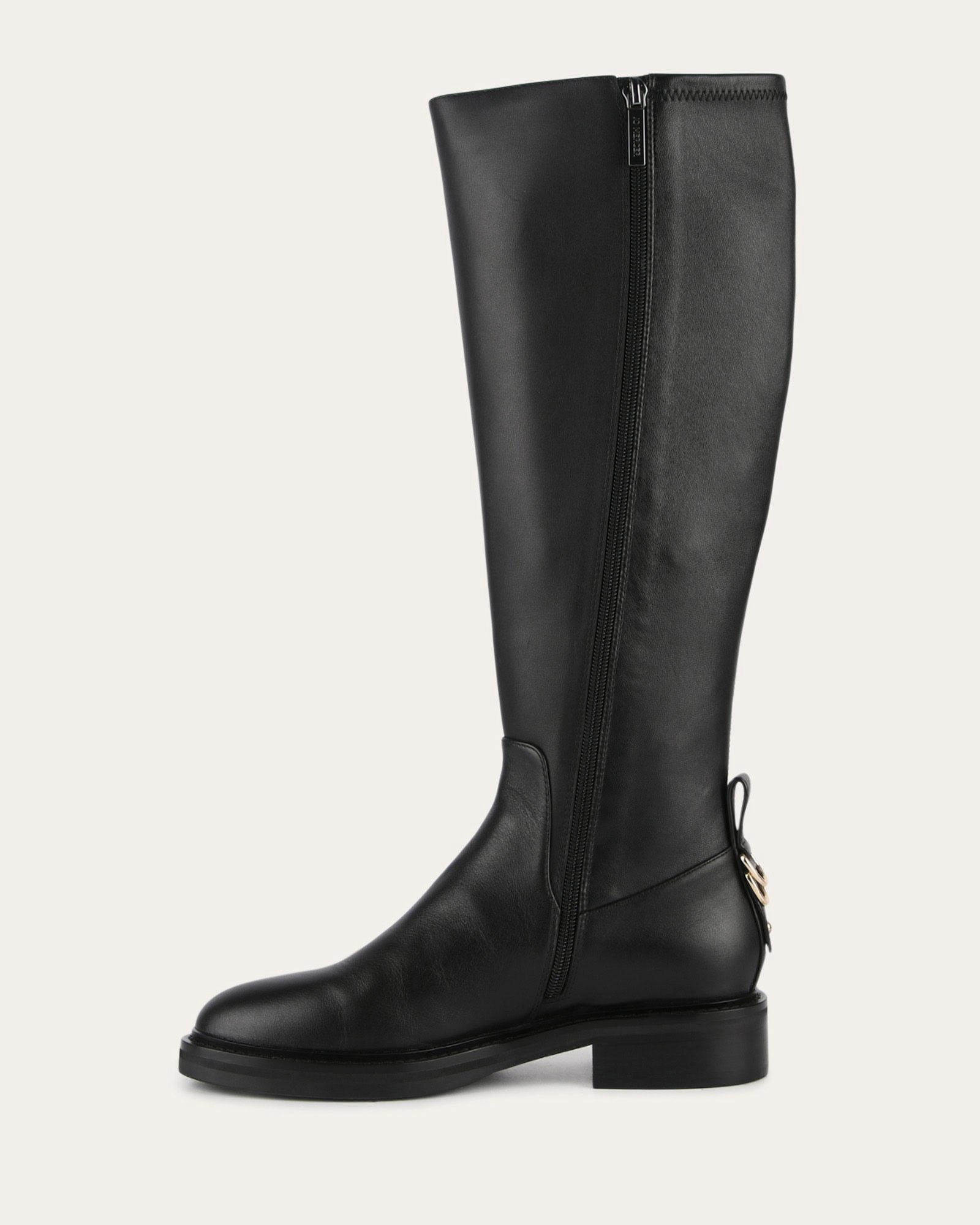 JAIDA KNEE BOOTS BLACK LEATHER