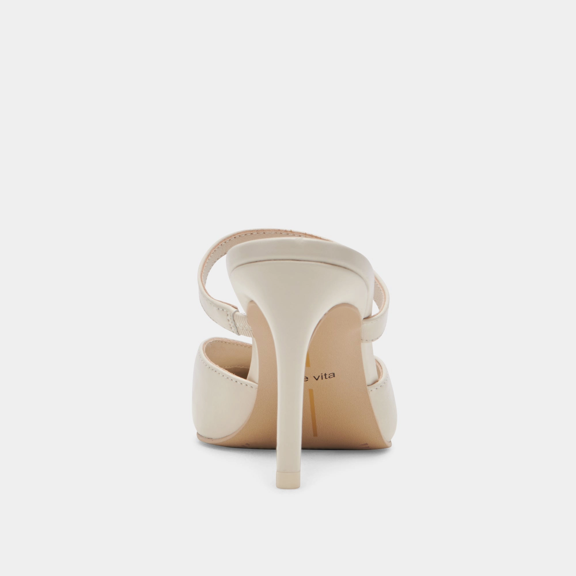 KANIKA HEELS WHITE CRINKLE PATENT - re:vita
