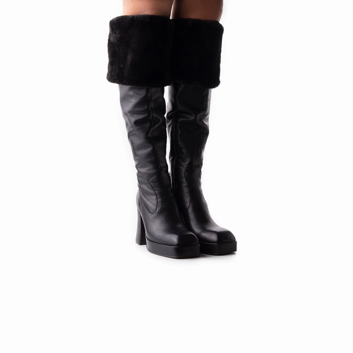 Kelani Black Leather