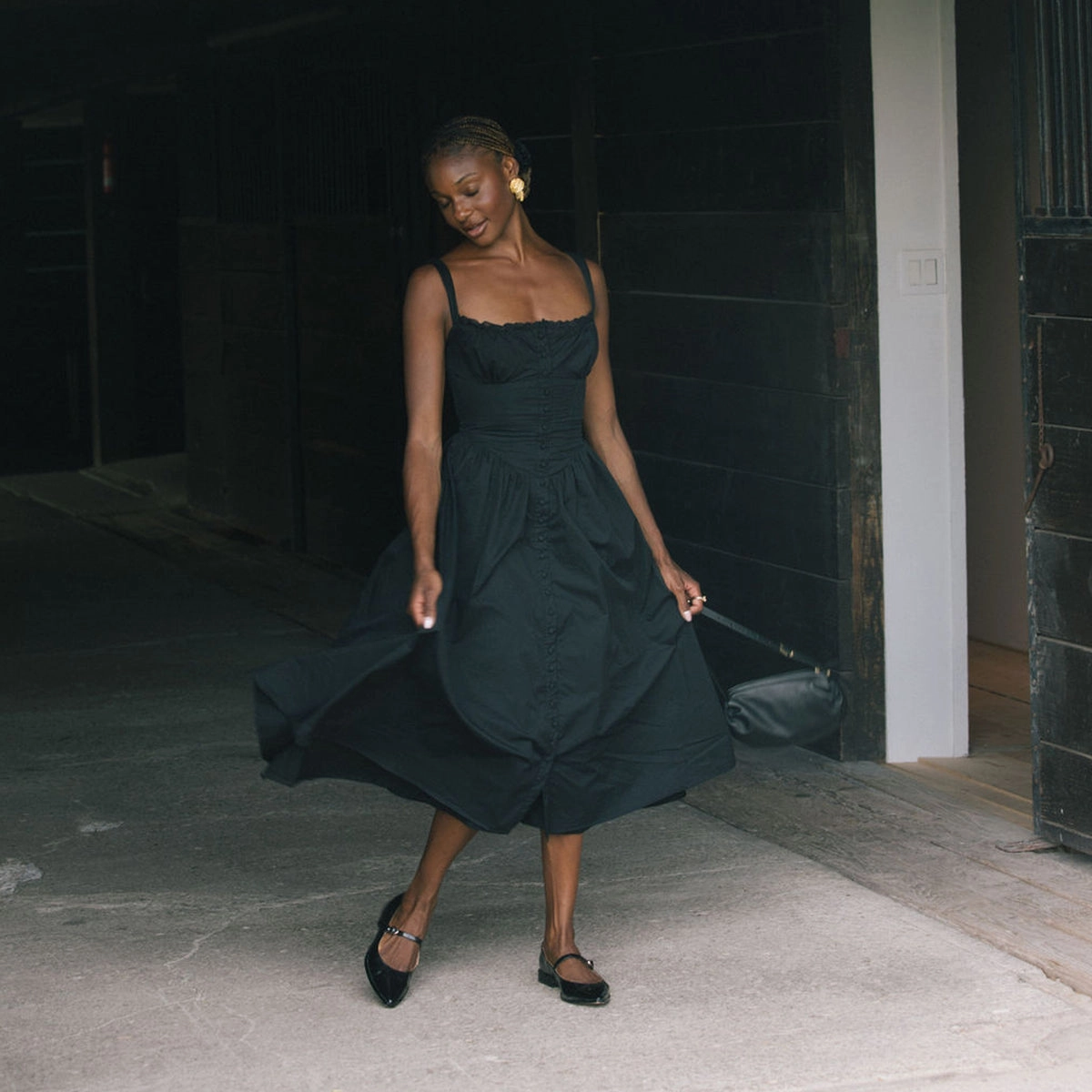 LARGO FLATS MIDNIGHT PATENT LEATHER