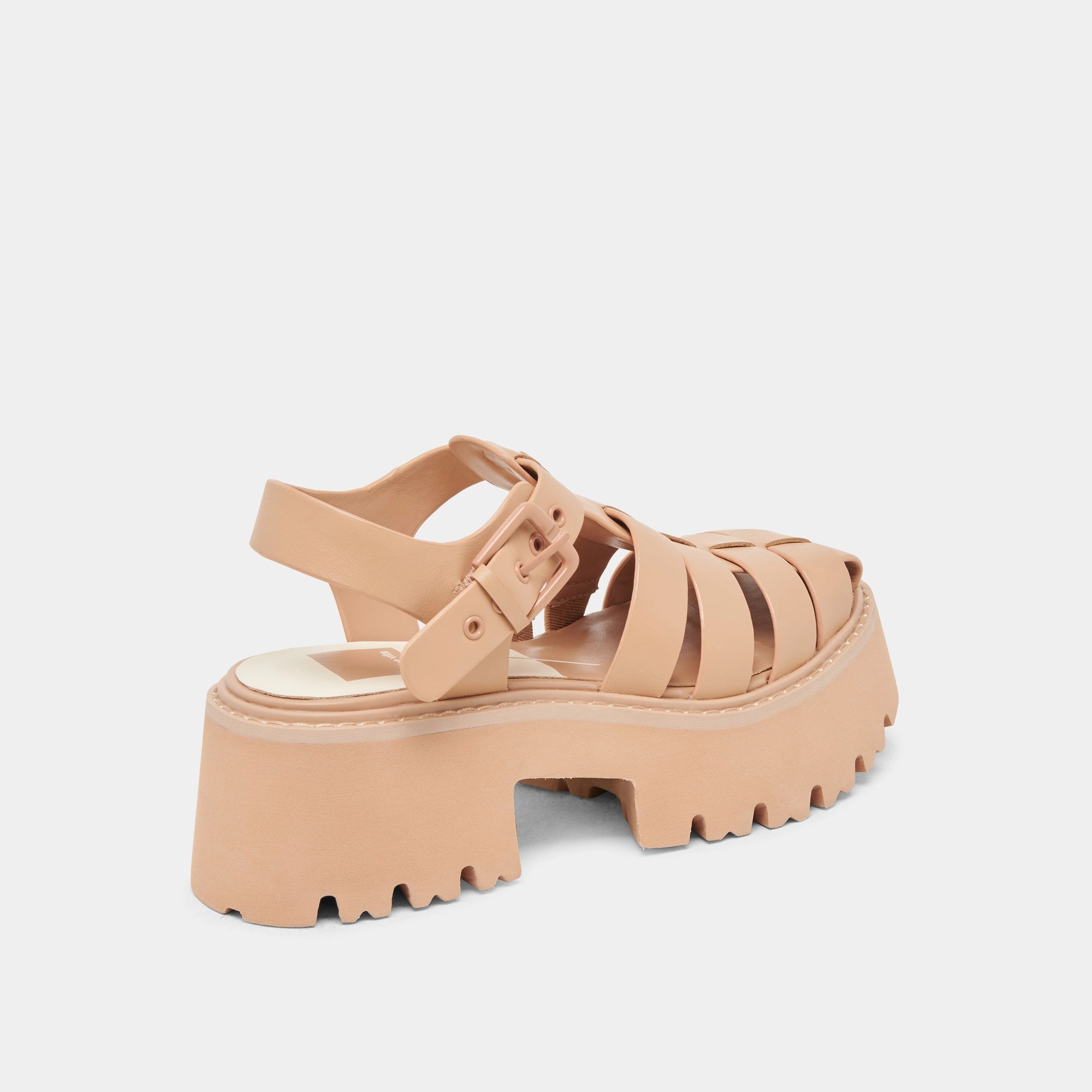 LASLY TONAL SANDALS CAFE LEATHER