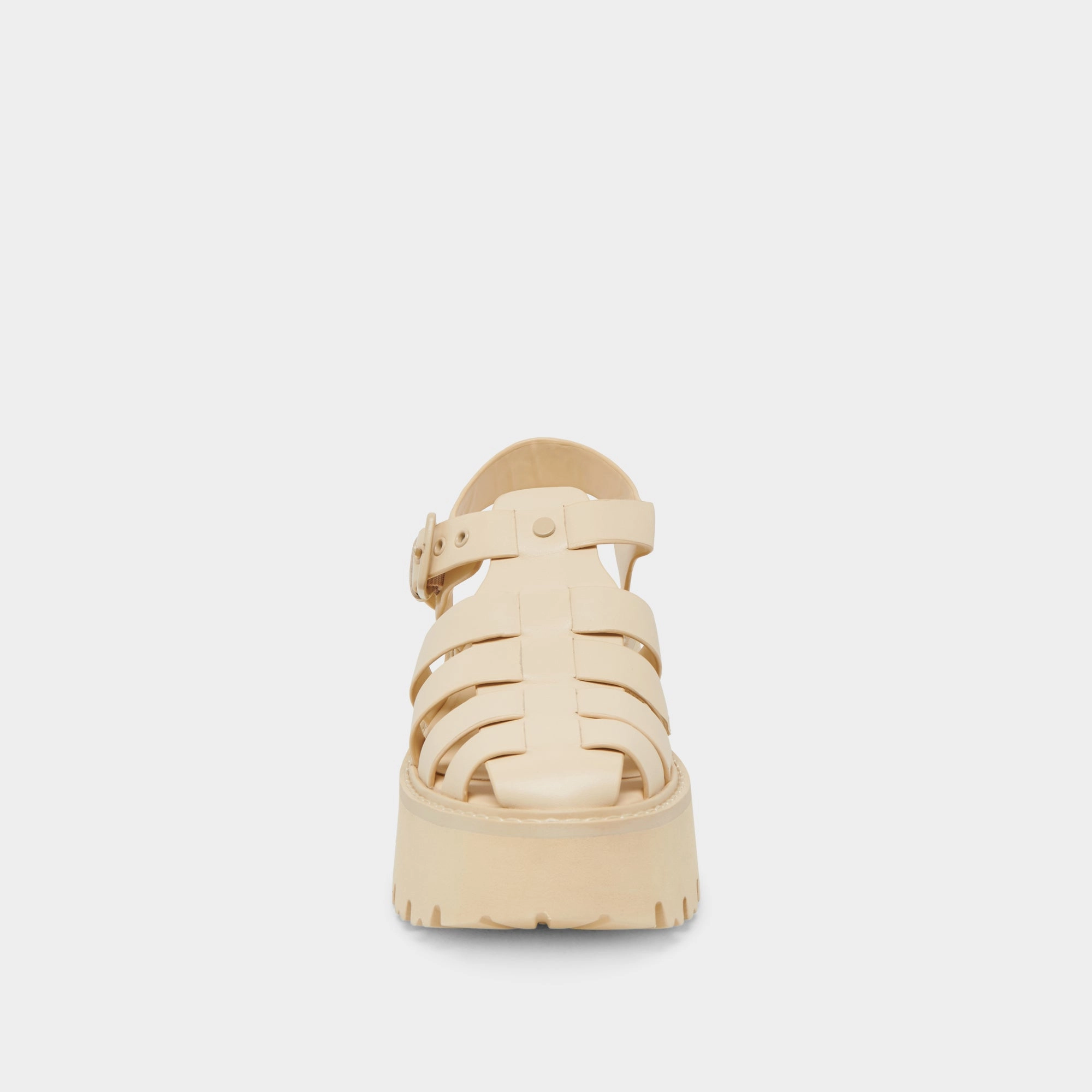 LASLY TONAL SANDALS LIGHT YELLOW LEATHER