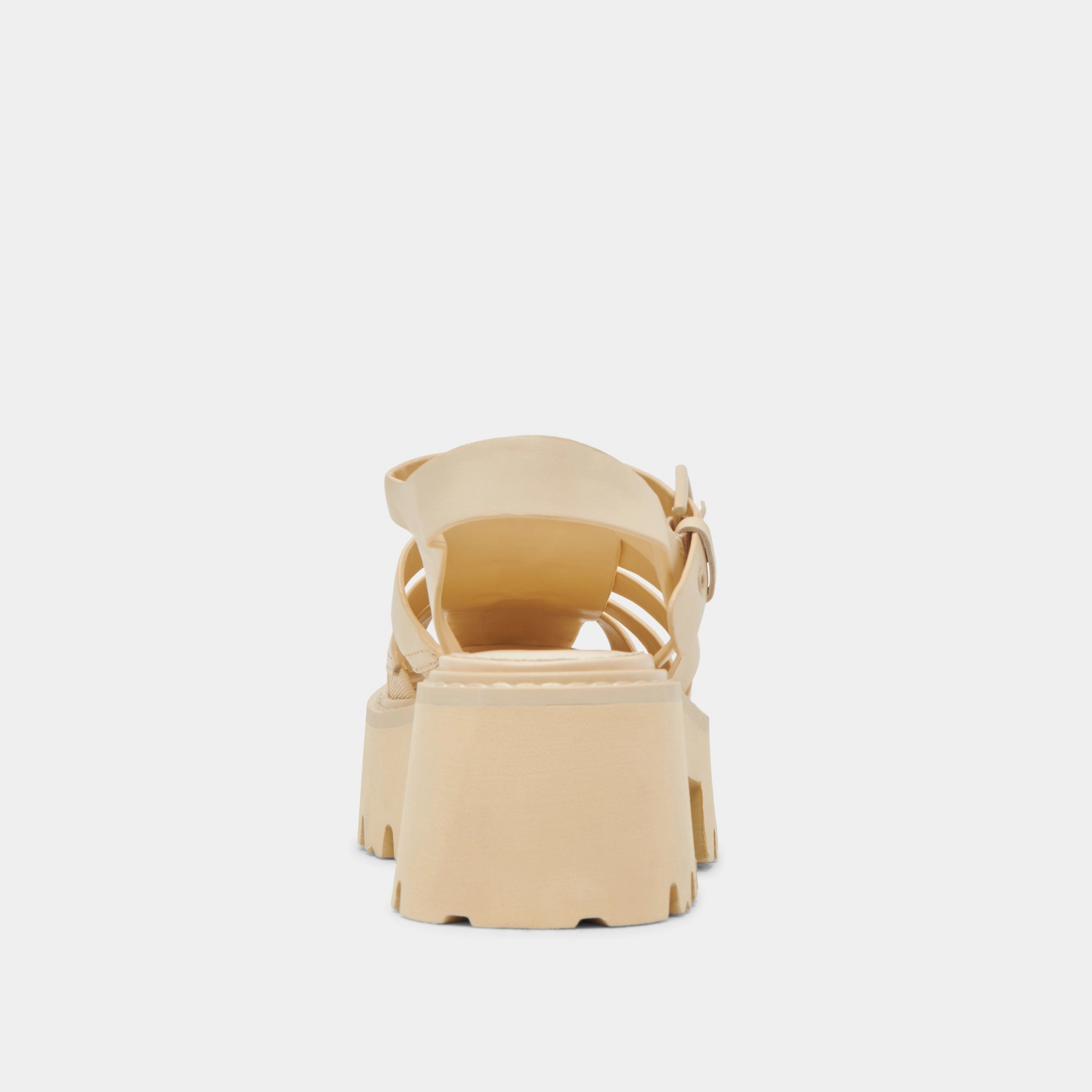 LASLY TONAL SANDALS LIGHT YELLOW LEATHER