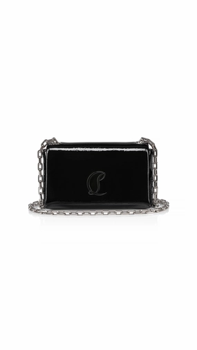 Loubi54 Patent Leather Cross-Body Bag - Black