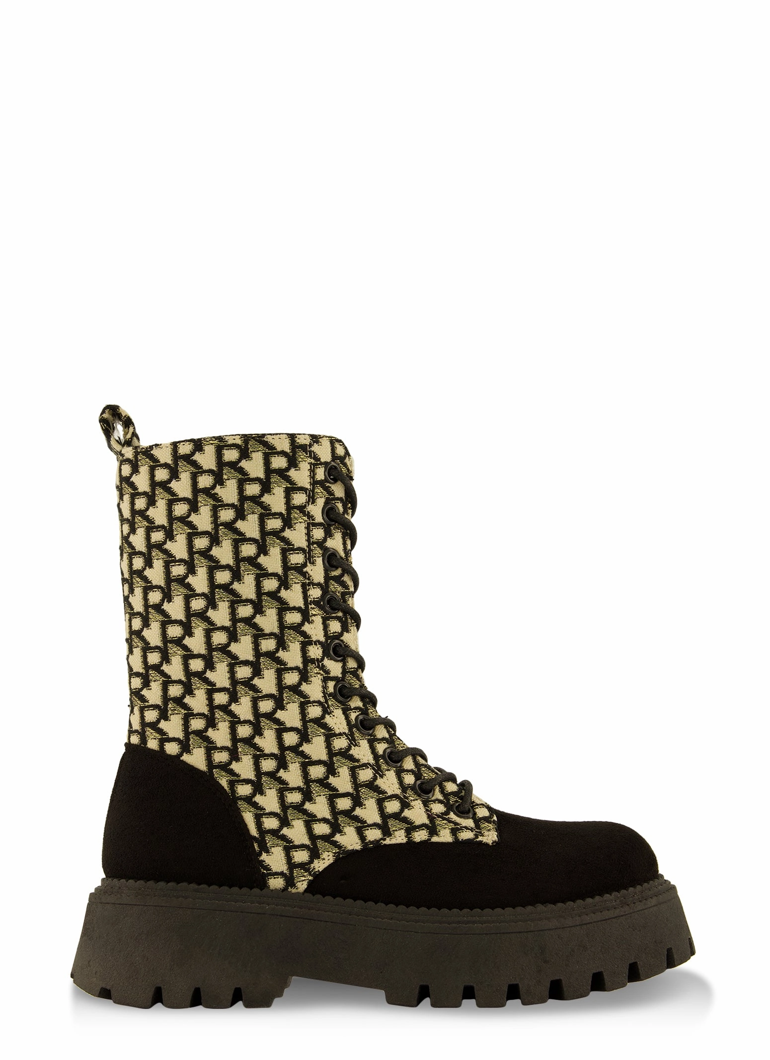 Low Platform Combat Boots