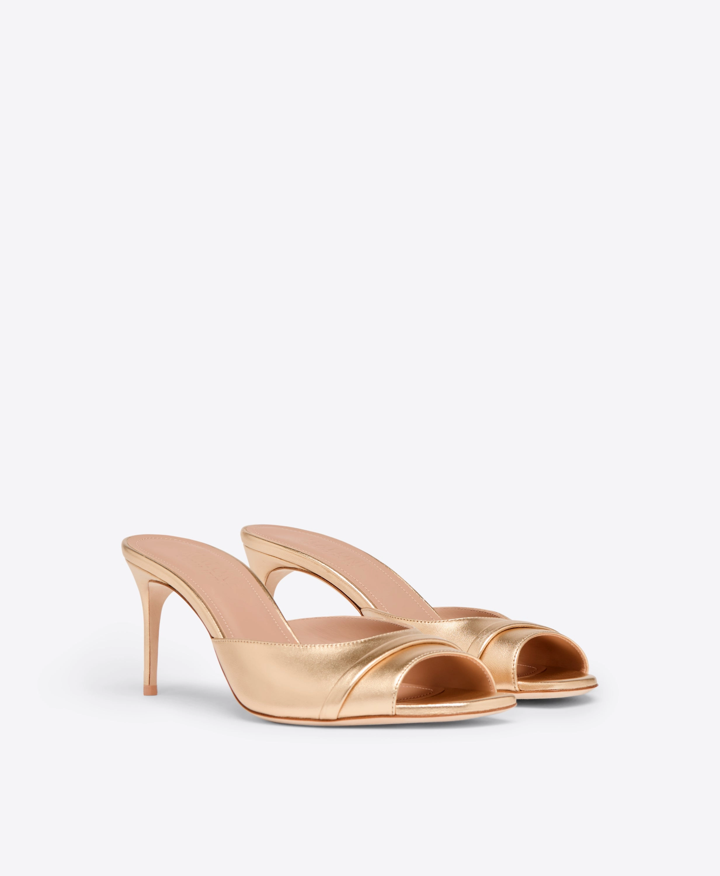 Lumi 70 Gold Heeled Sandals