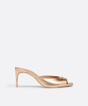 Lumi 70 Gold Heeled Sandals