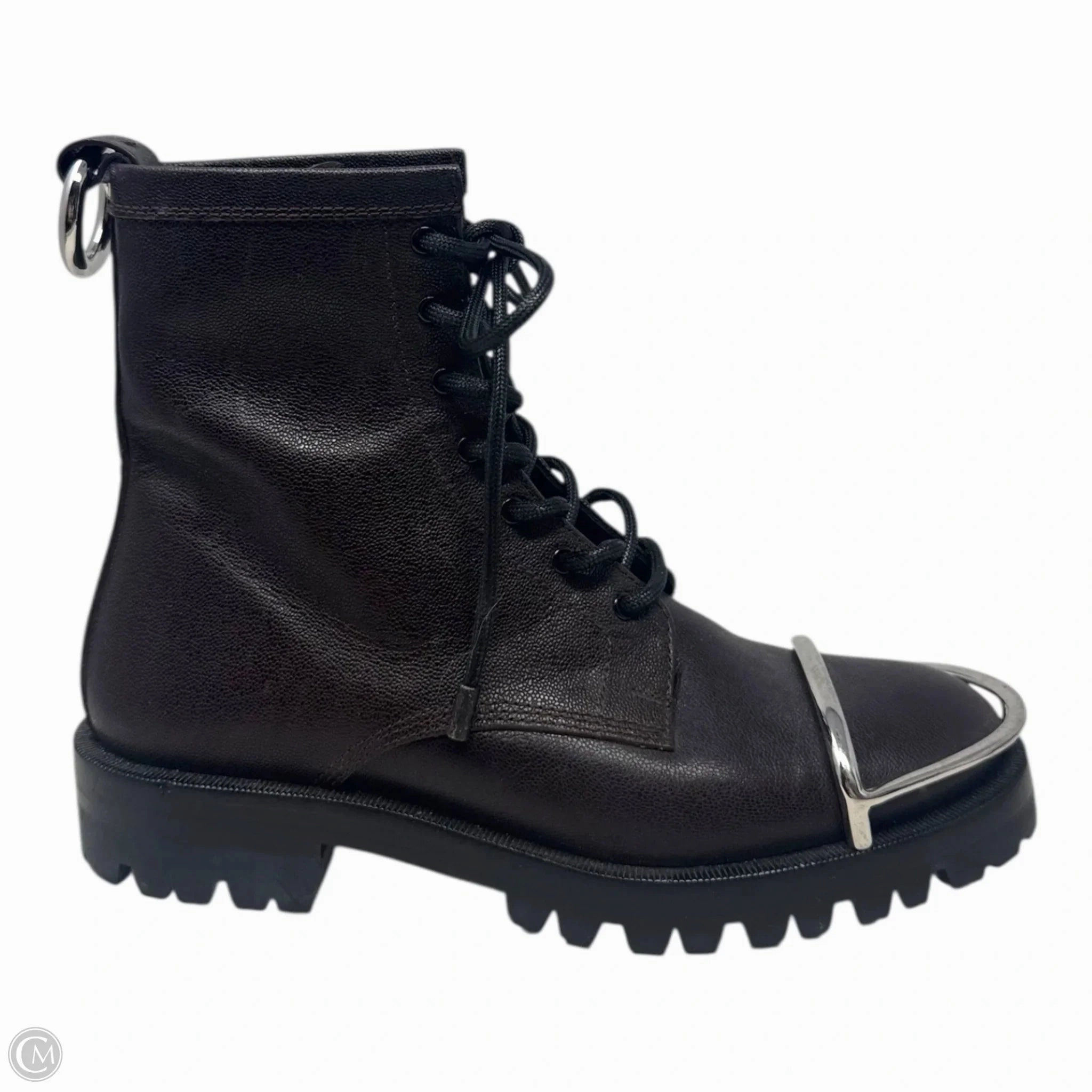 Lyndon Halo Combat Boots Luxury Designer By Alexander Wang In Brown, Size: 7