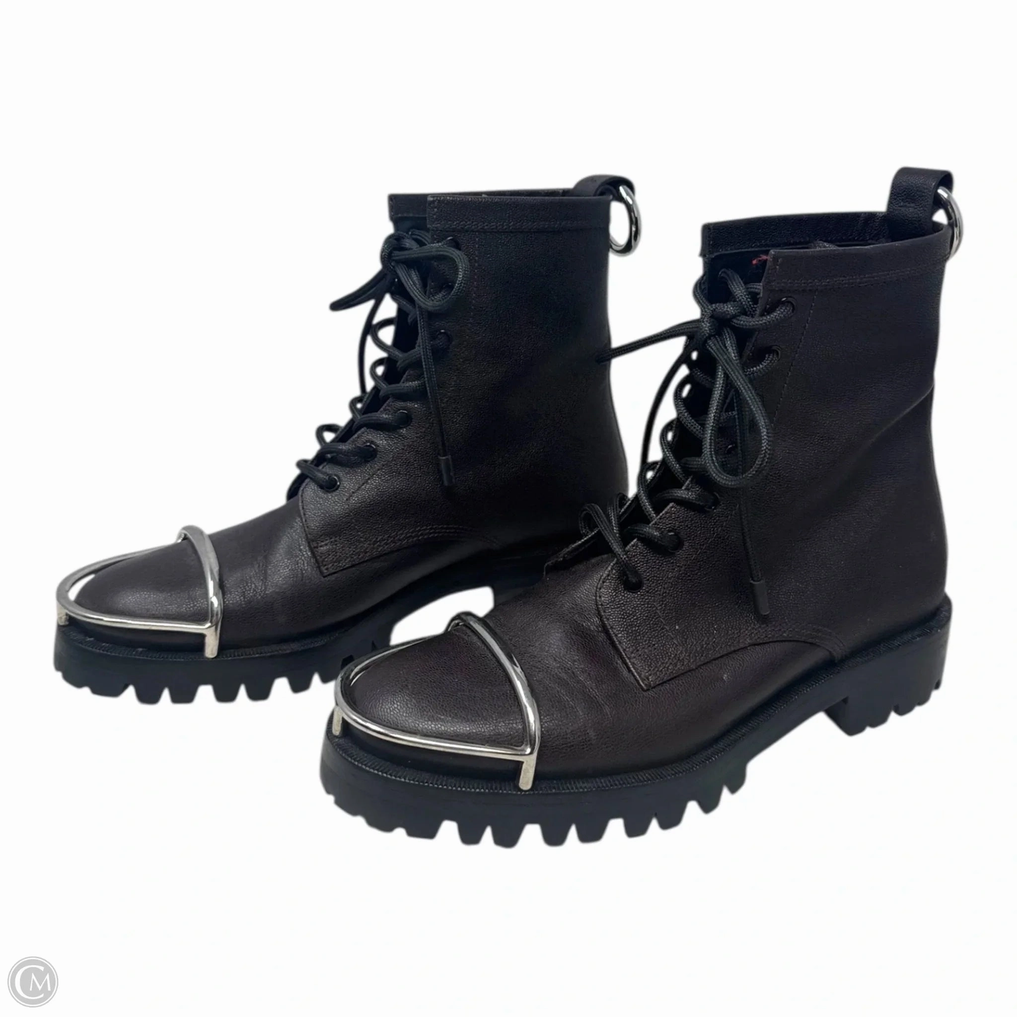 Lyndon Halo Combat Boots Luxury Designer By Alexander Wang In Brown, Size: 7