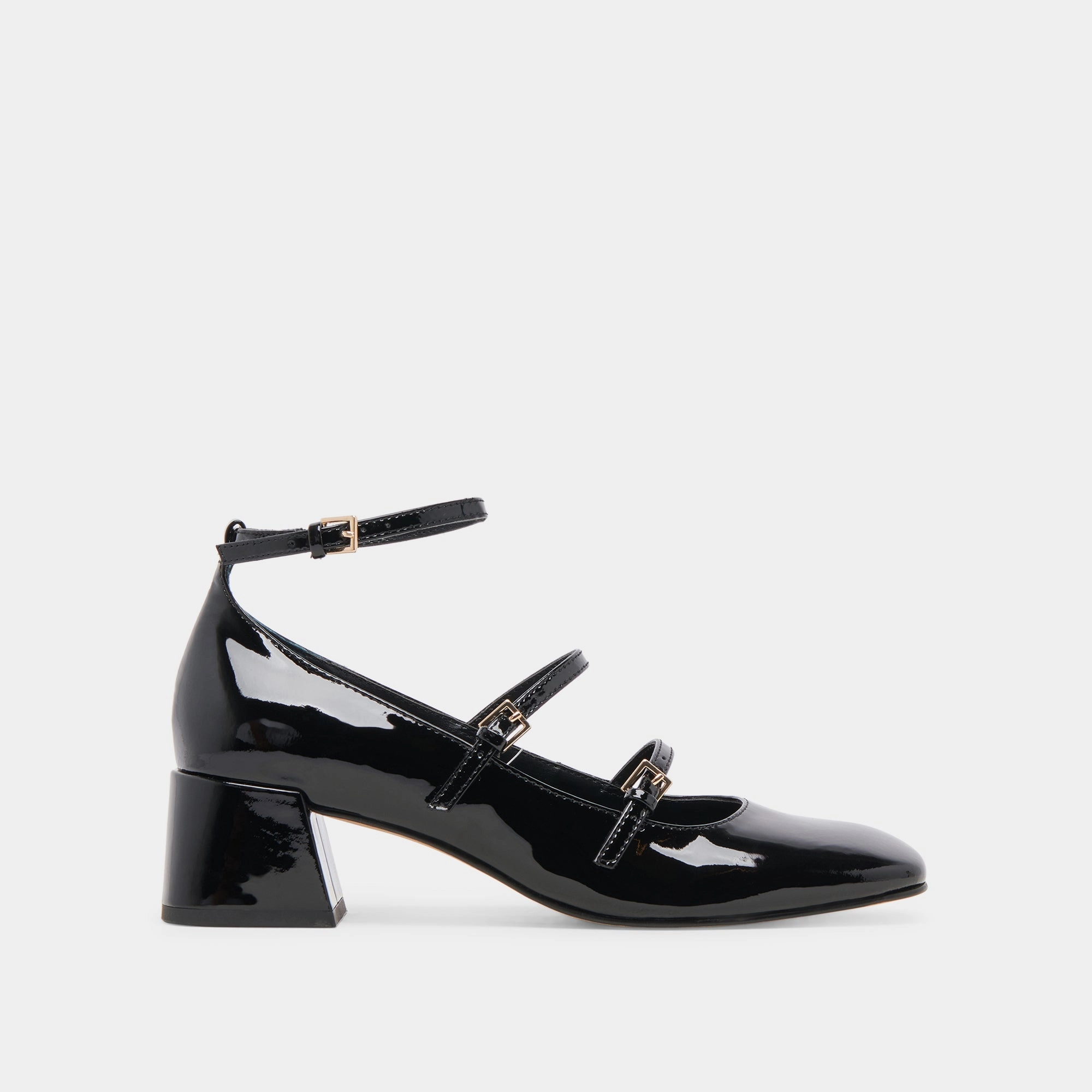 MEADOW HEELS MIDNIGHT PATENT LEATHER - re:vita