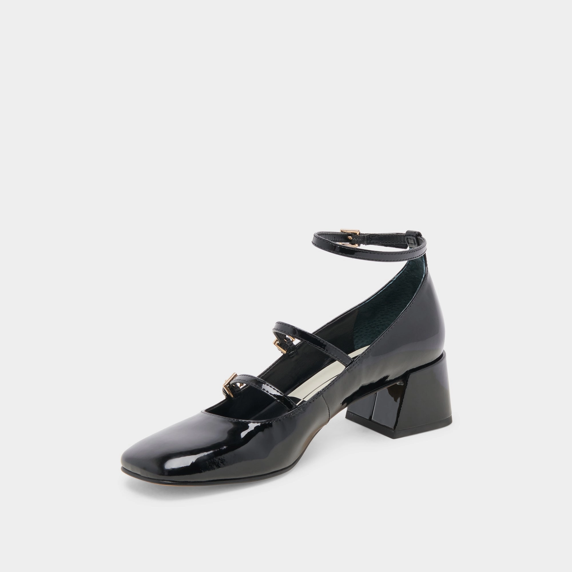MEADOW HEELS MIDNIGHT PATENT LEATHER - re:vita
