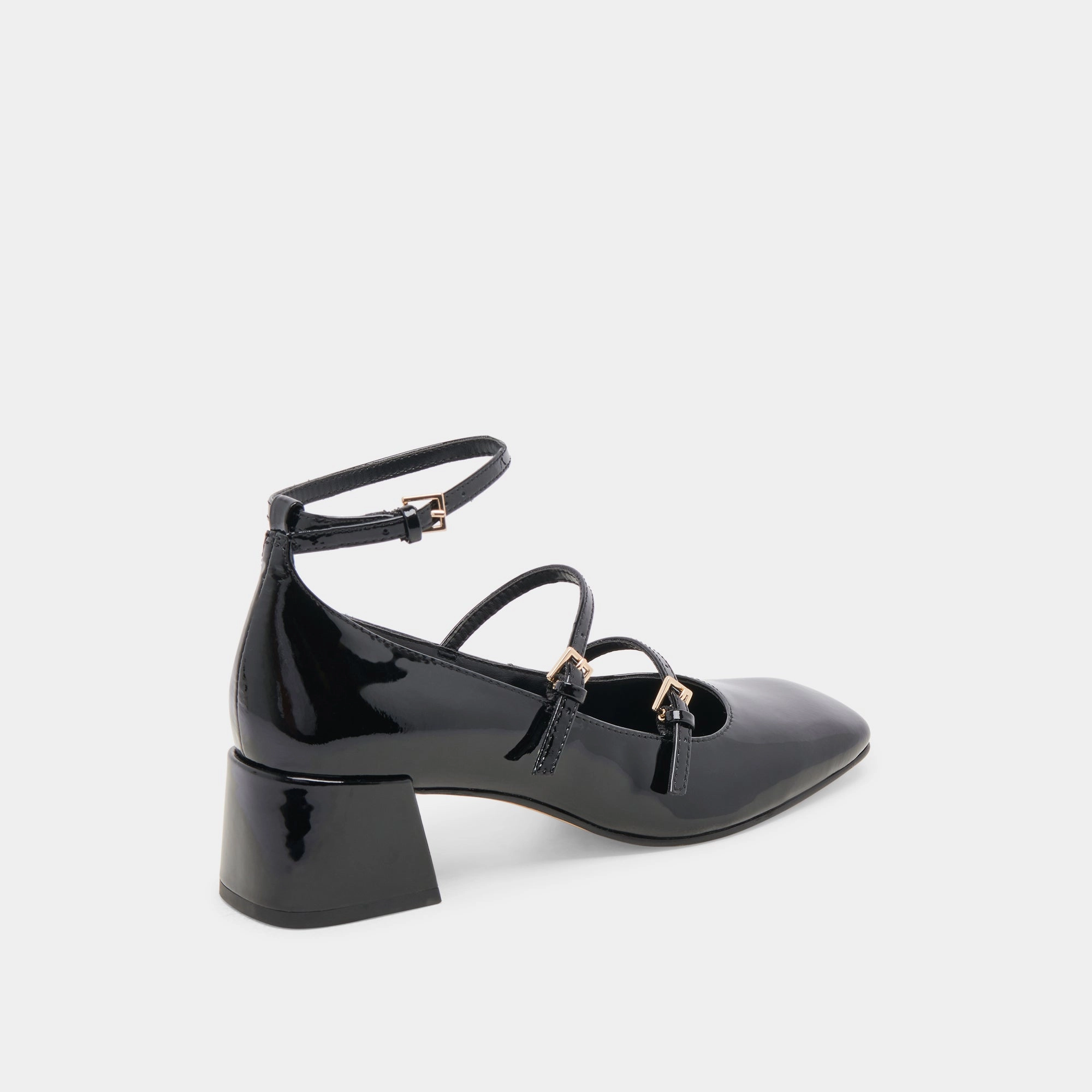 MEADOW HEELS MIDNIGHT PATENT LEATHER - re:vita