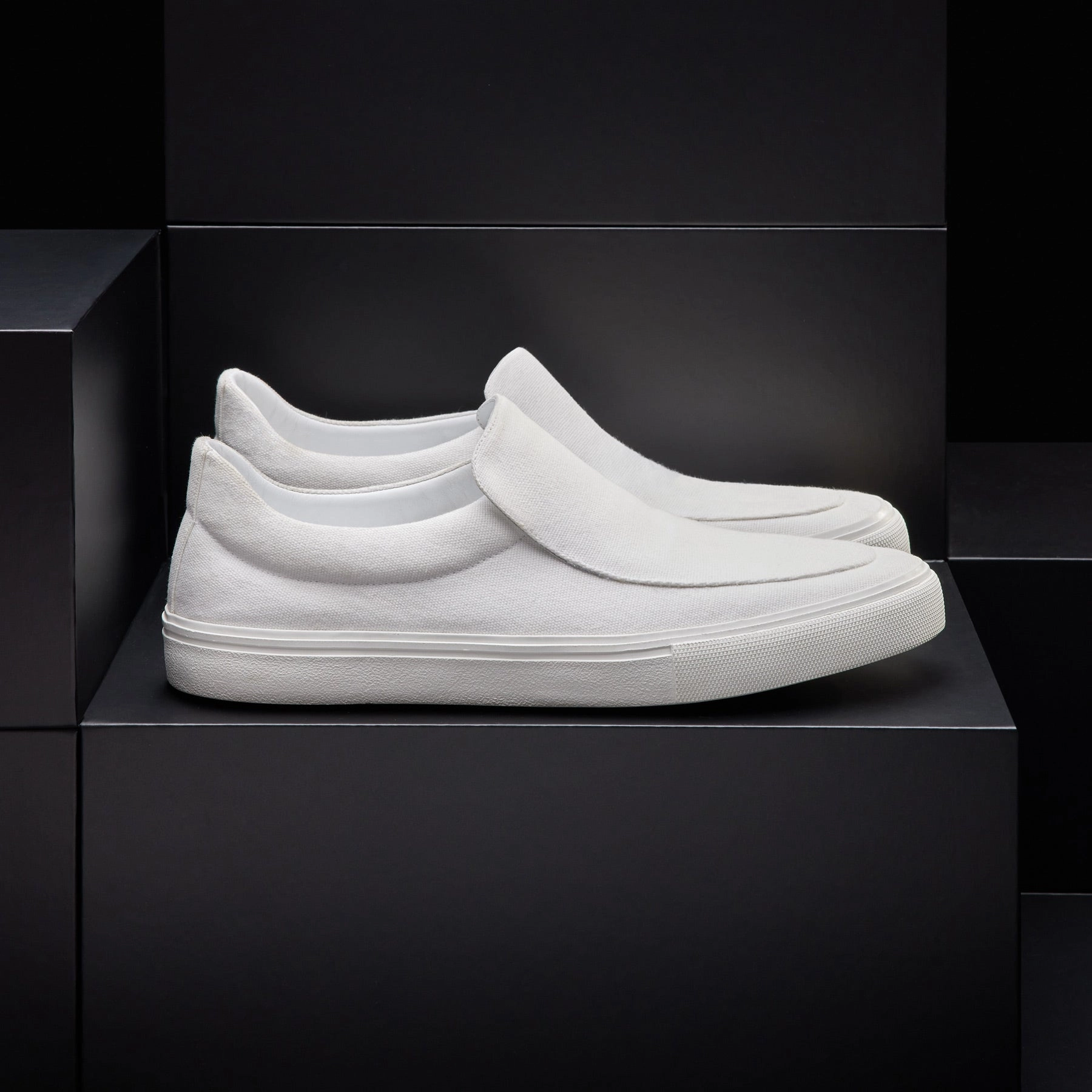 Men's Coastal Canvas Slip On - White