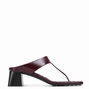 Mirella Thong Sandal 45, Dark Barolo