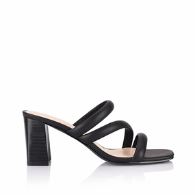 NaeNae Block Heel Sandals - Black