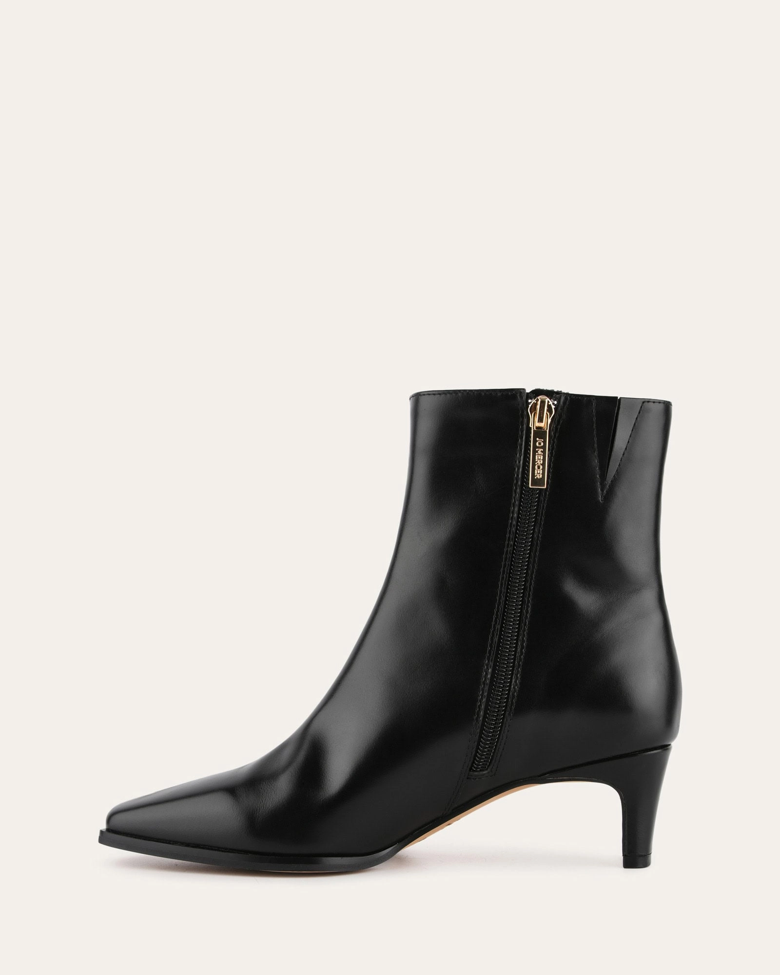 OTIS MID ANKLE BOOTS BLACK LEATHER