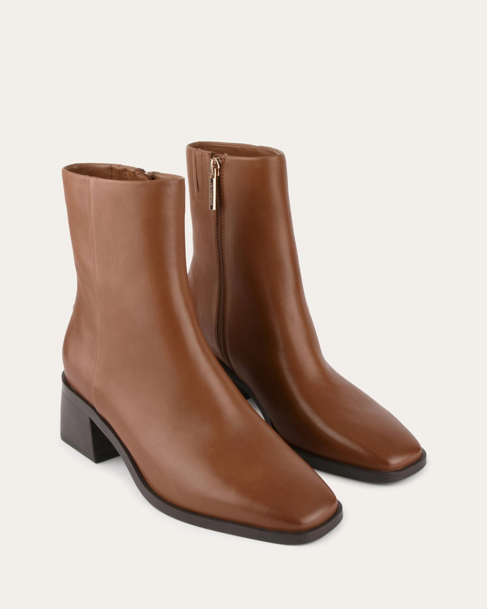 QUADE MID ANKLE BOOTS TRUE TAN LEATHER