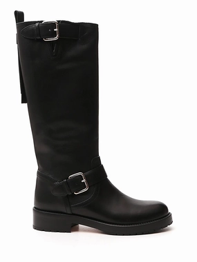 REDValentino Buckled Biker Boots