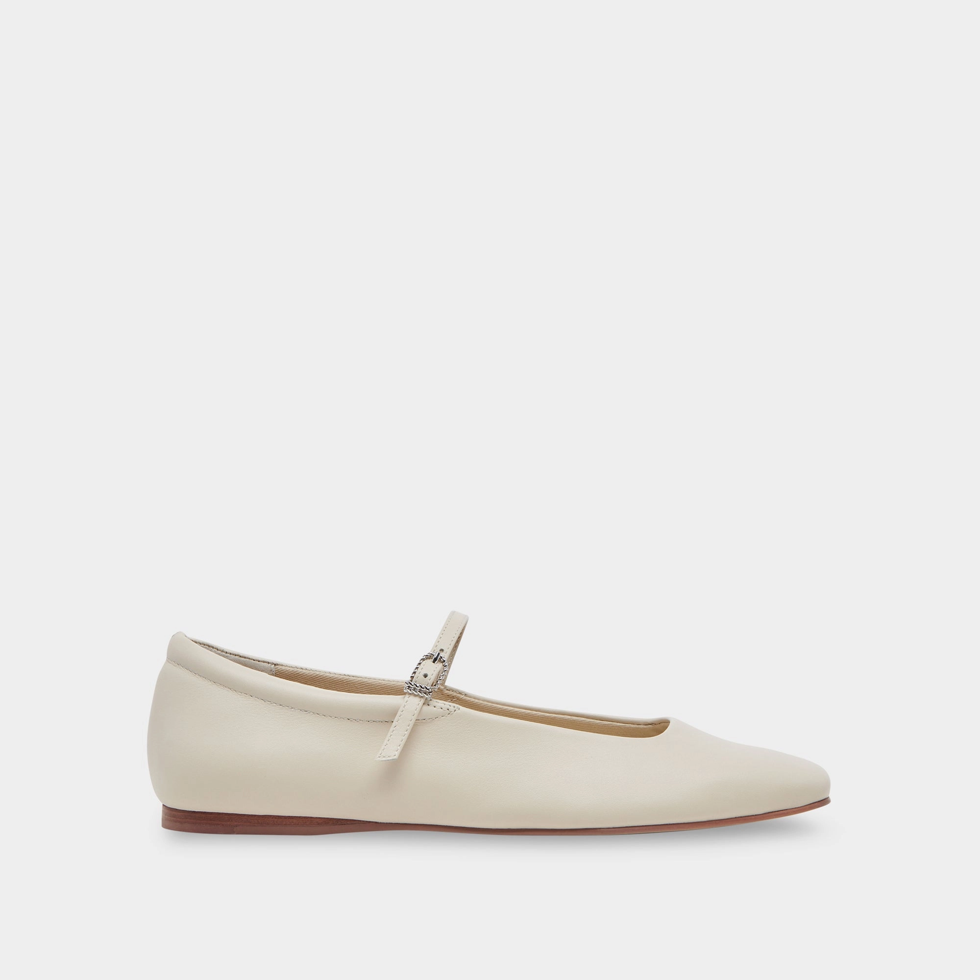 REYES BALLET FLATS IVORY LEATHER