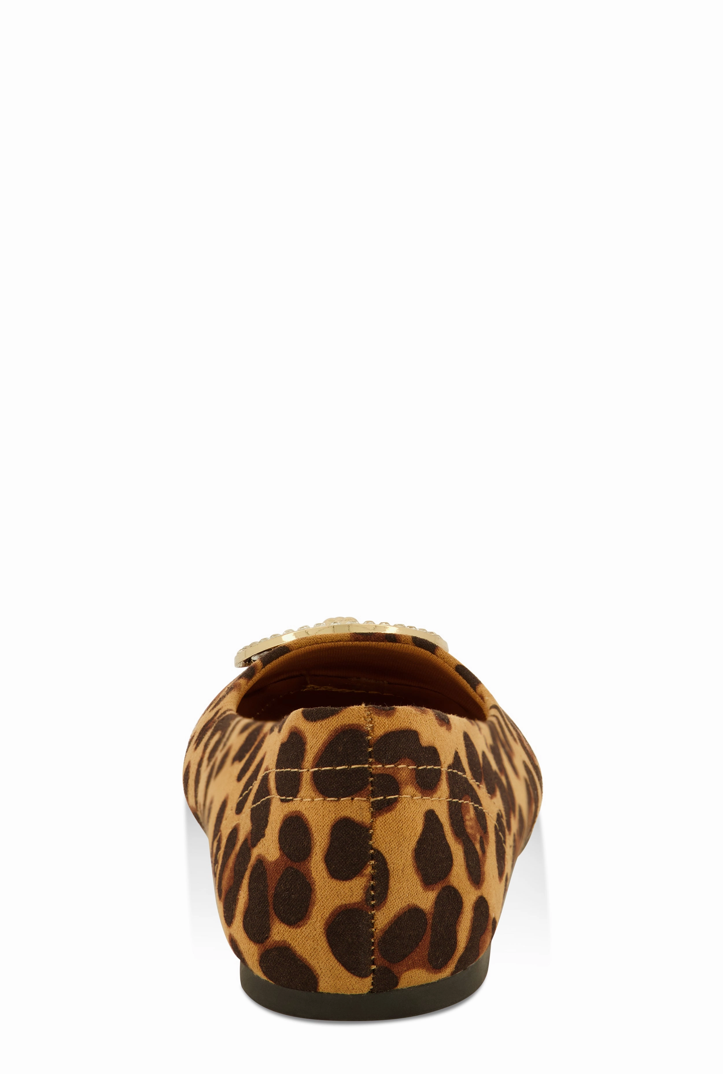 Rhinestone Lion Pendant Ballet Flats