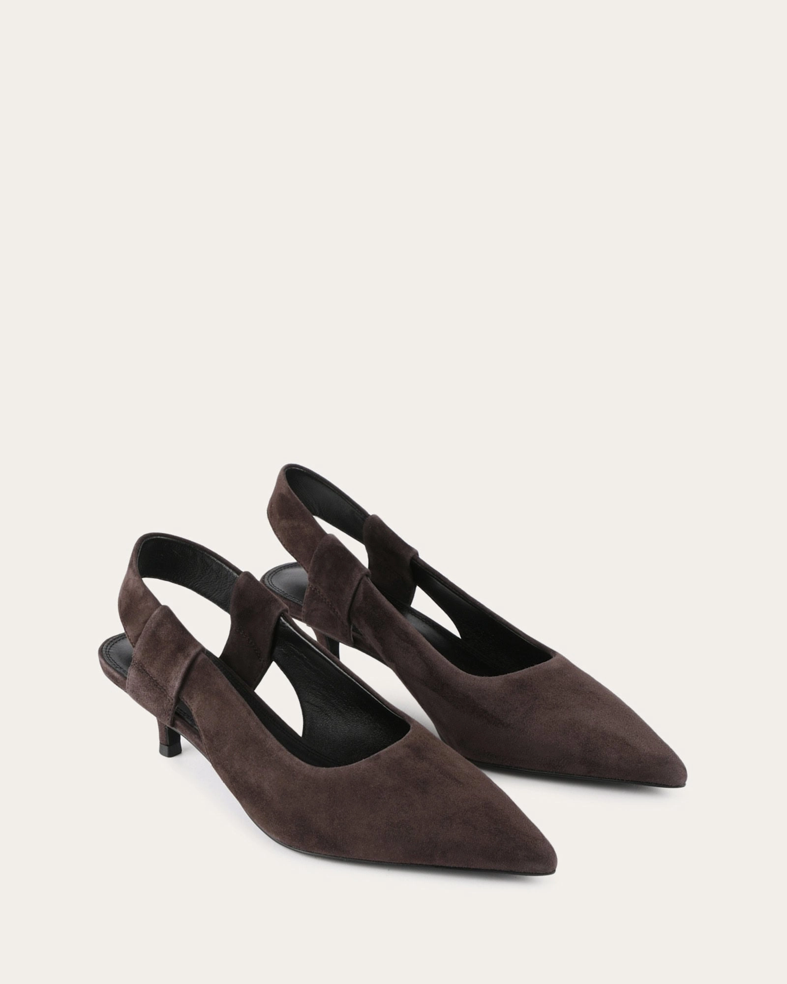 ROSA LOW HEELS BITTER CHOC SUEDE
