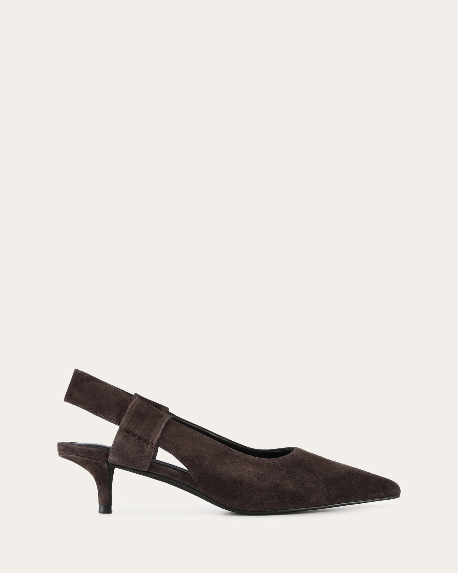 ROSA LOW HEELS BITTER CHOC SUEDE
