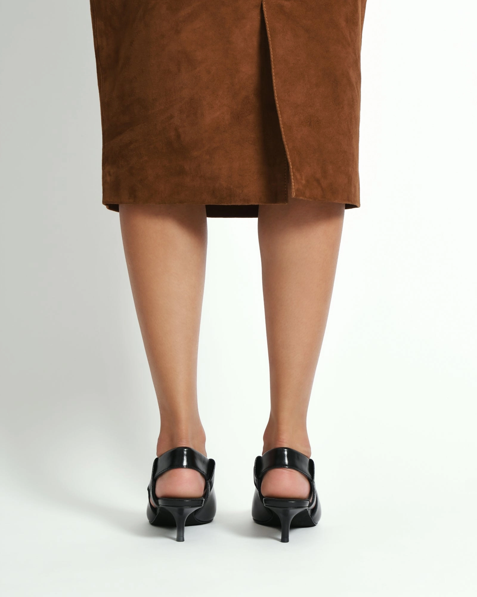 ROSA LOW HEELS BLACK LEATHER