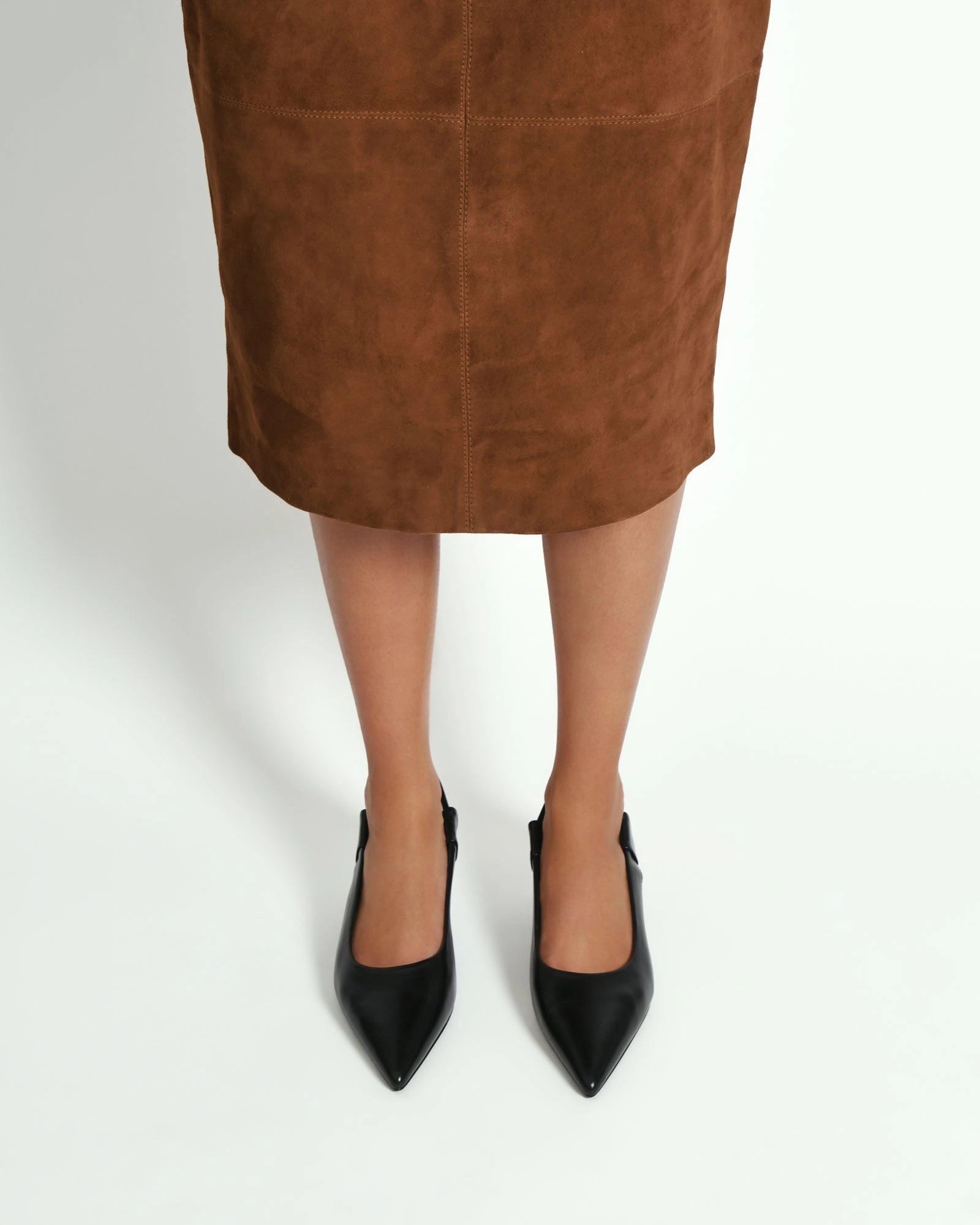ROSA LOW HEELS BLACK LEATHER