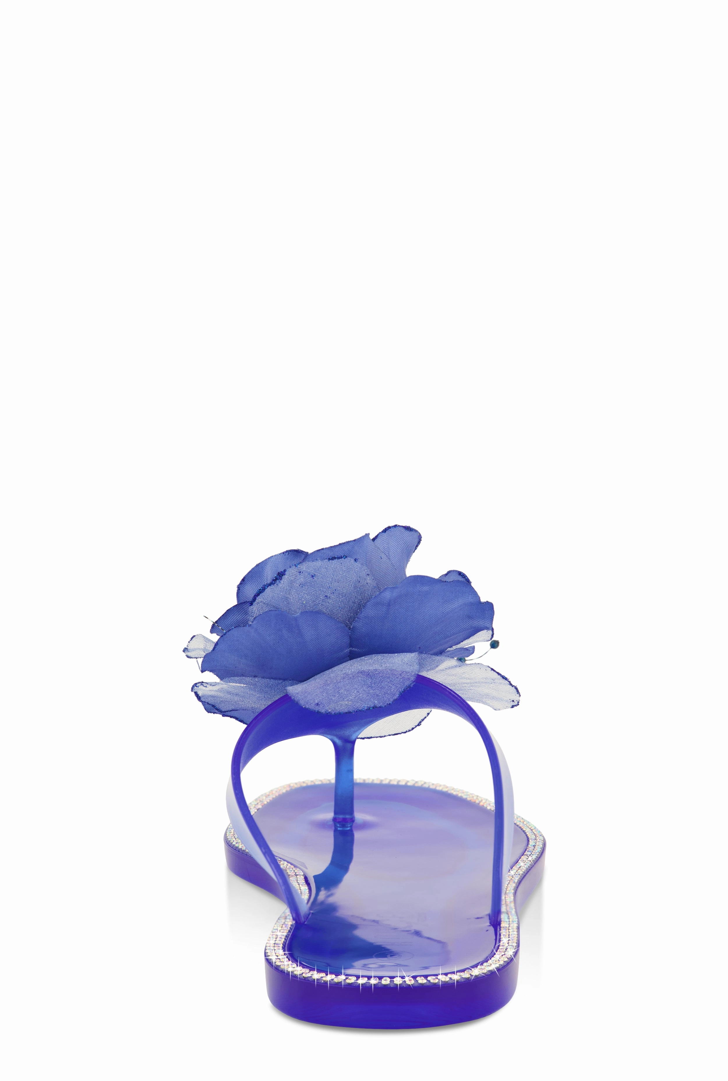 Rose Jelly Thong Slide Sandals