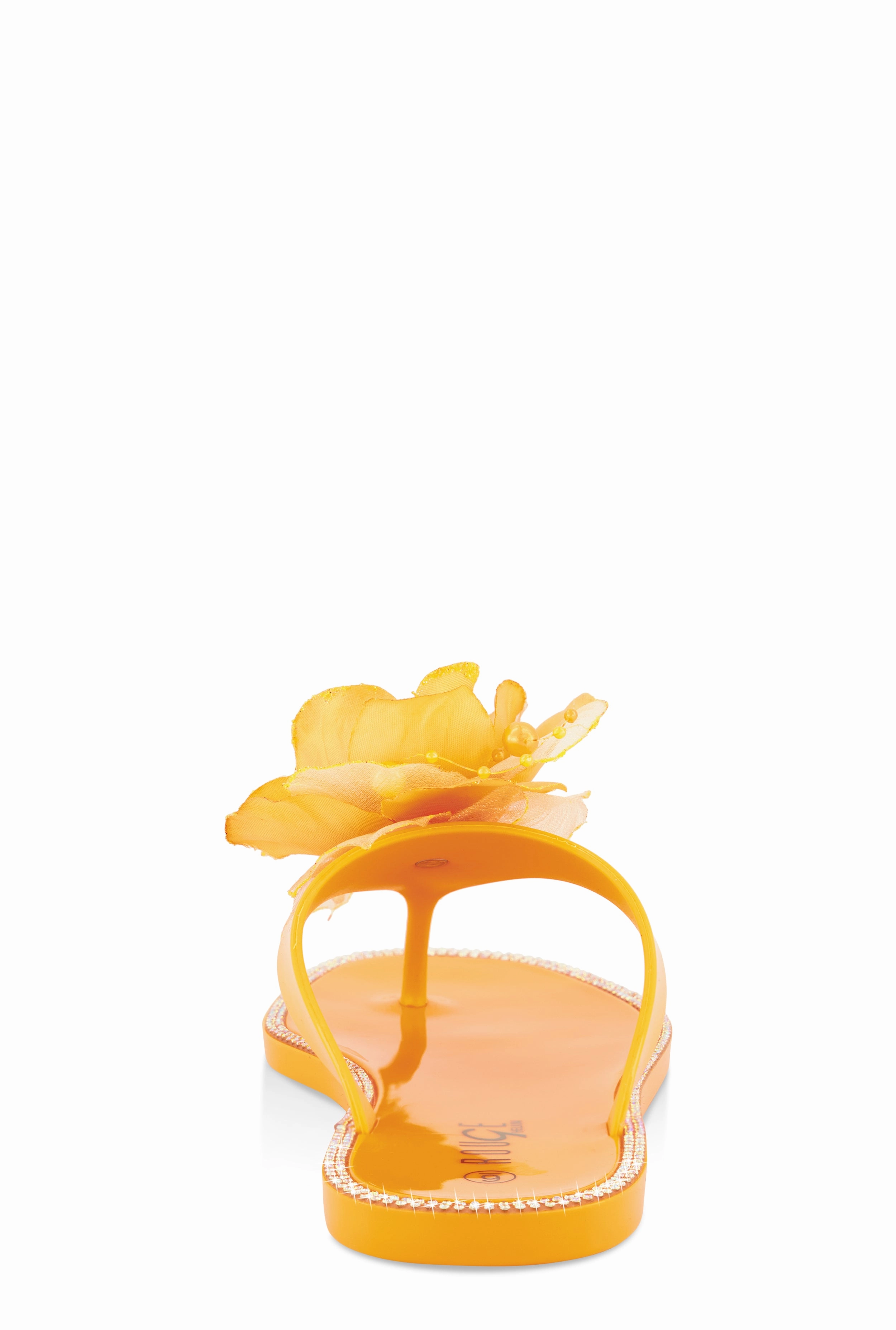 Rose Jelly Thong Slide Sandals