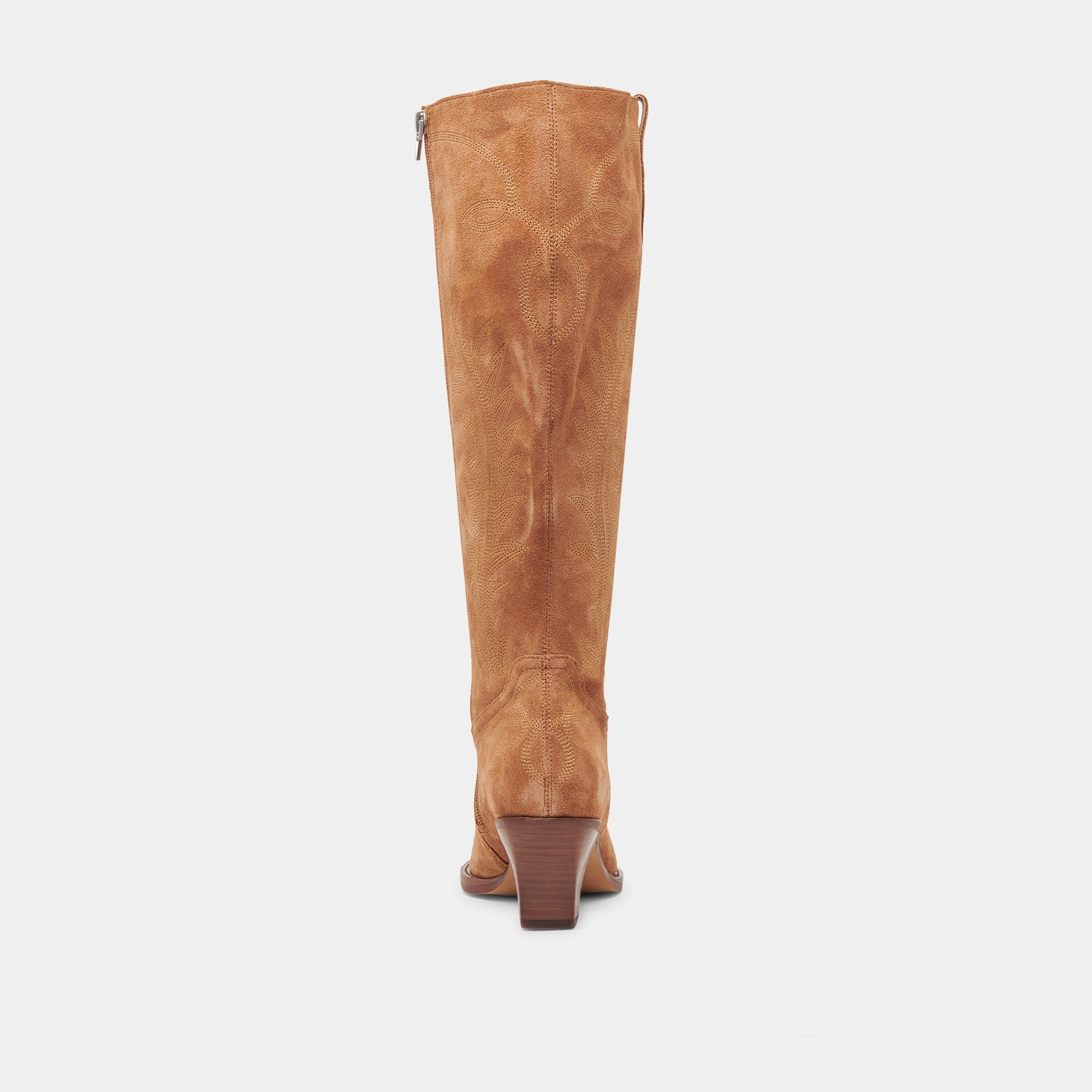 RYATT EXTRA WIDE CALF BOOTS PECAN SUEDE
