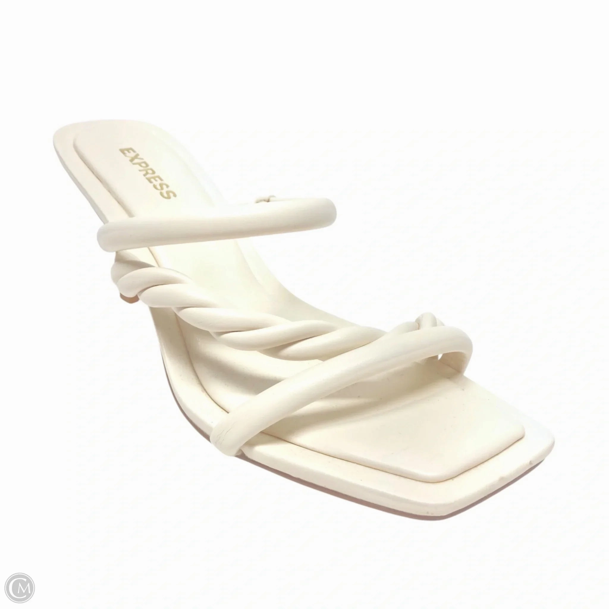 Sandals Heels Kitten By Express In Cream, Size: 6