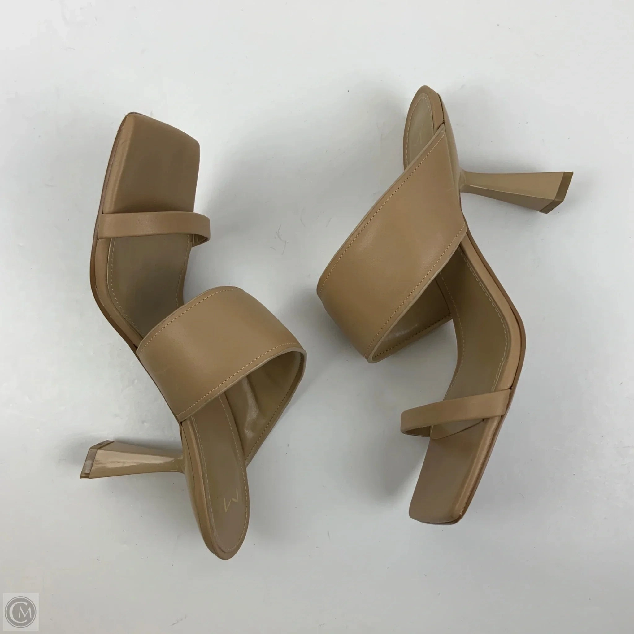 Sandals Heels Kitten By Marc Fisher In Tan, Size: 10