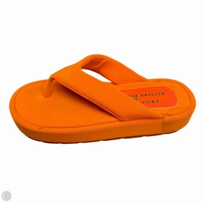 Sandals Heels Platform By Cmb In Orange, Size: 5