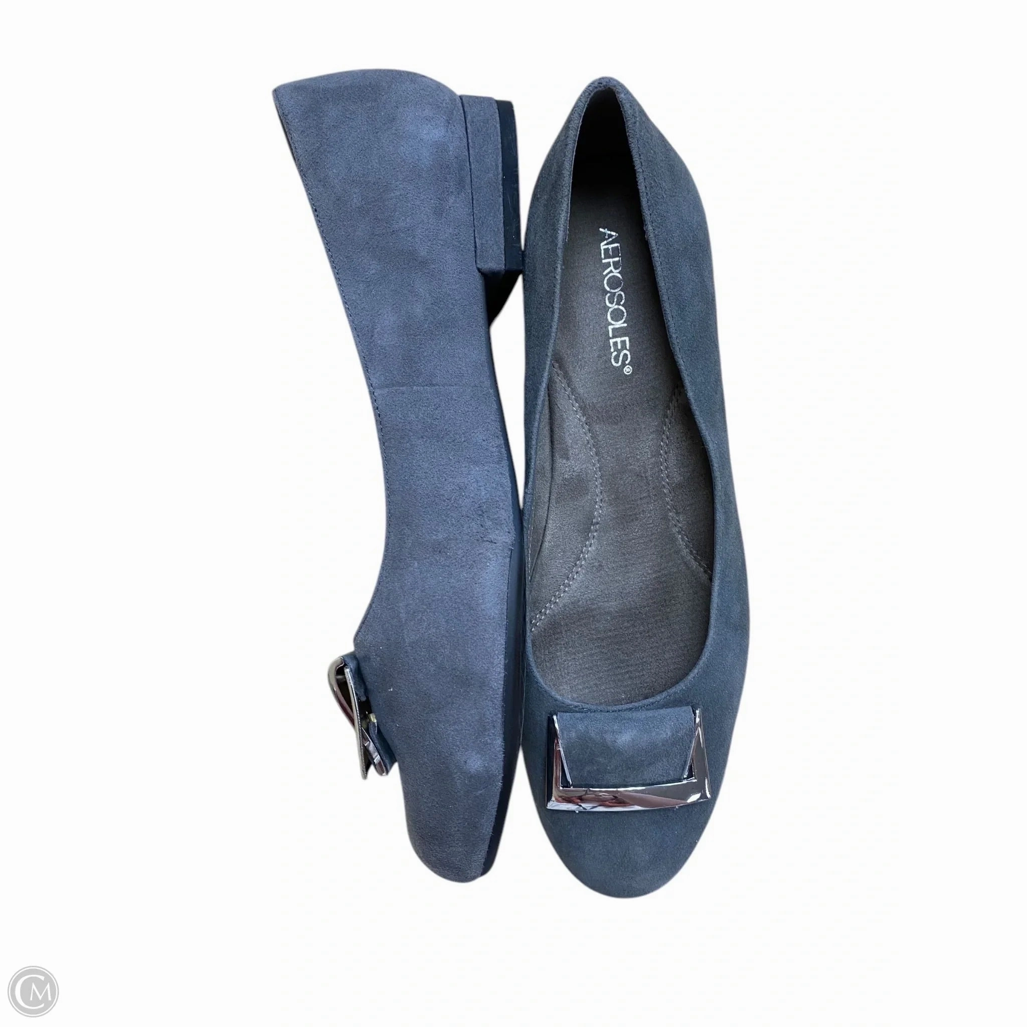 Shoes Heels Block By Aerosoles In Grey, Size: 10