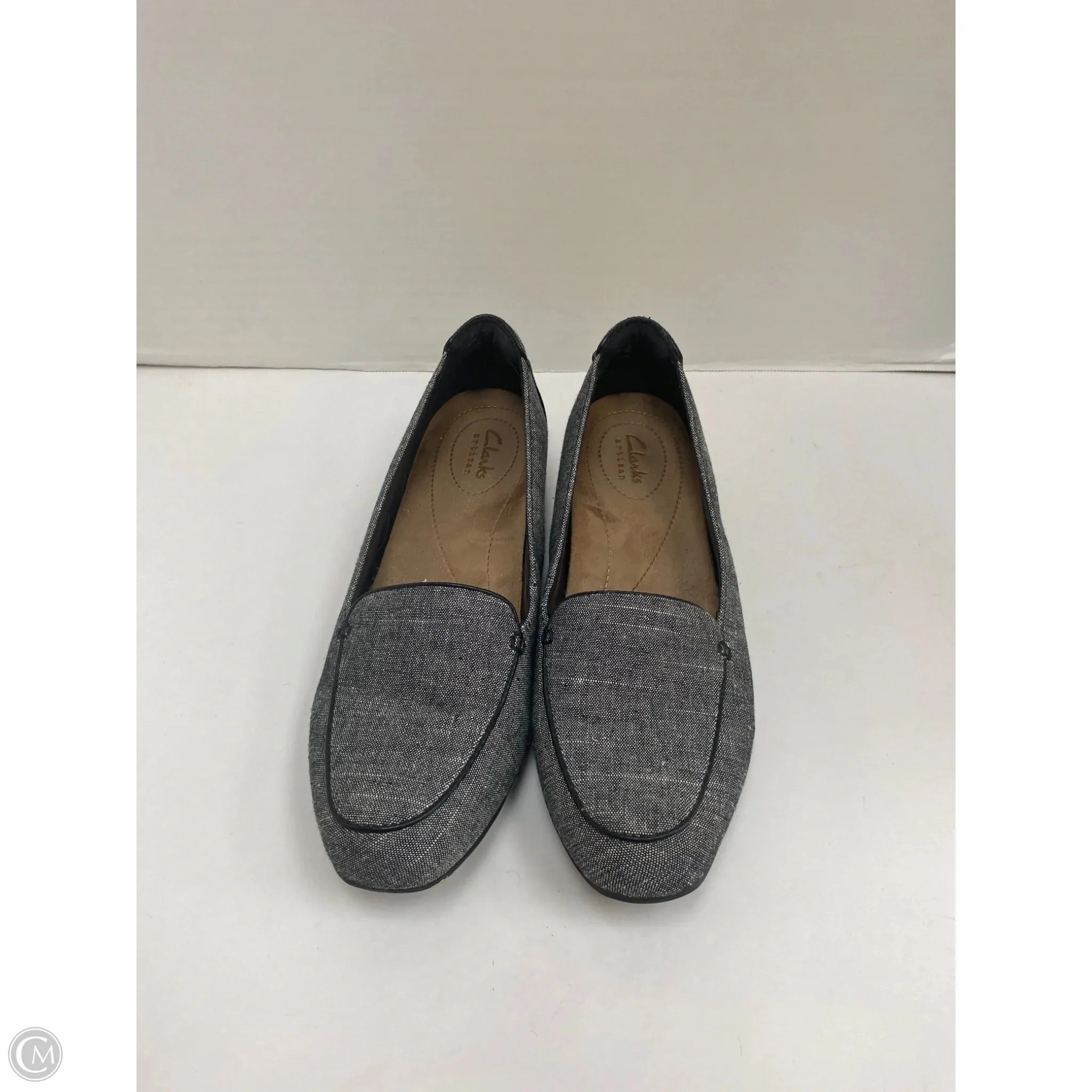 Shoes Heels Block By Clarks In Grey, Size: 7.5