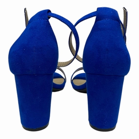 Shoes Heels Block By Cme In Blue, Size:7.5