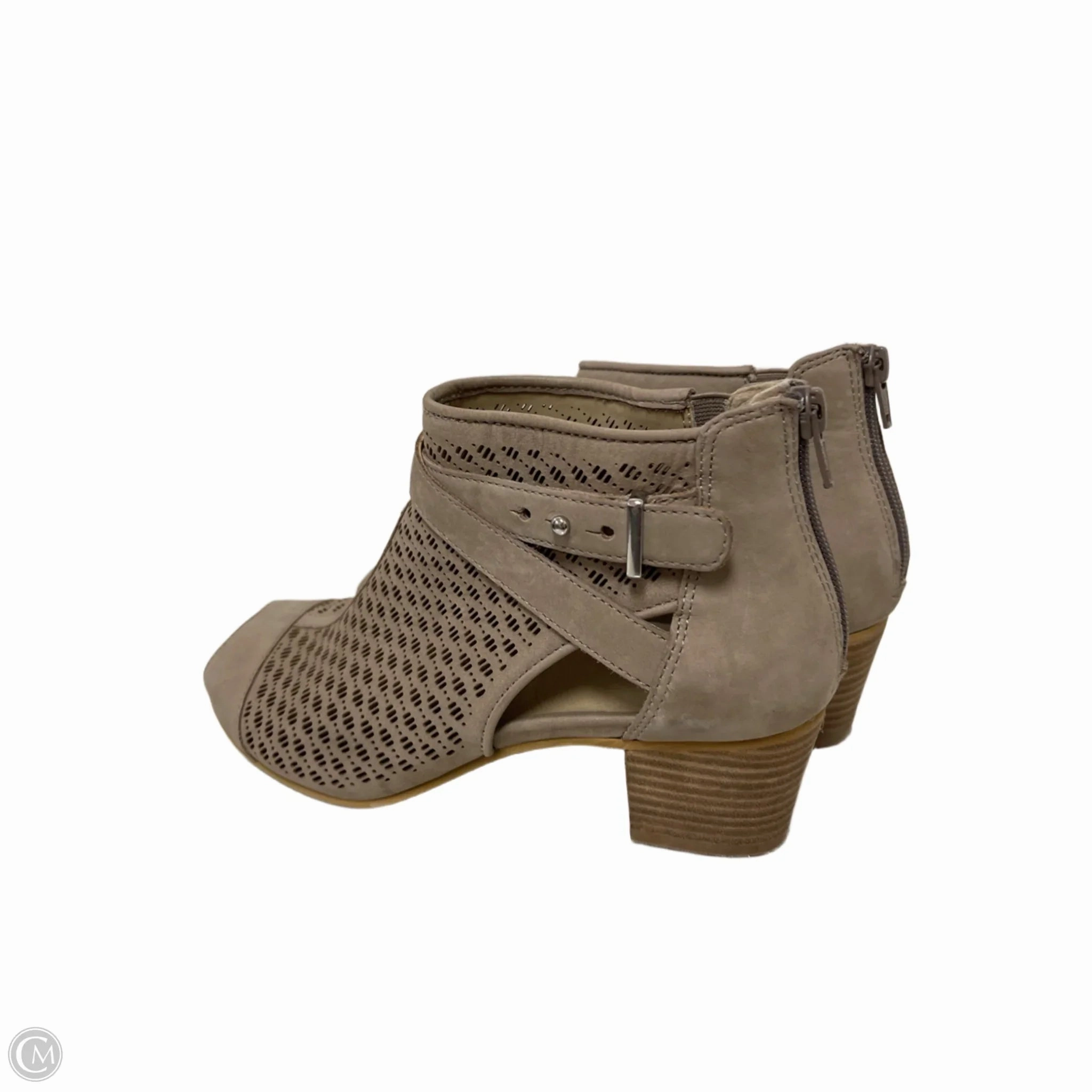 Shoes Heels Block By Earth In Taupe, Size: 8.5