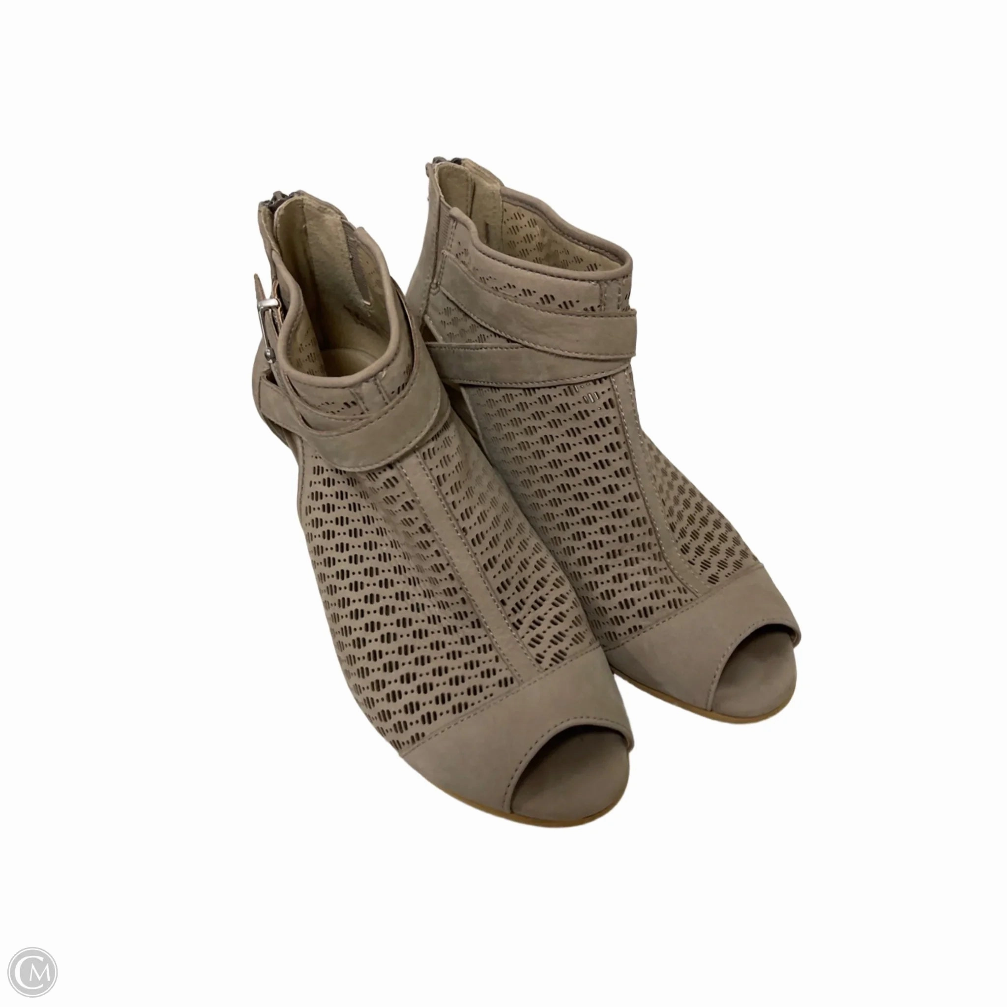Shoes Heels Block By Earth In Taupe, Size: 8.5