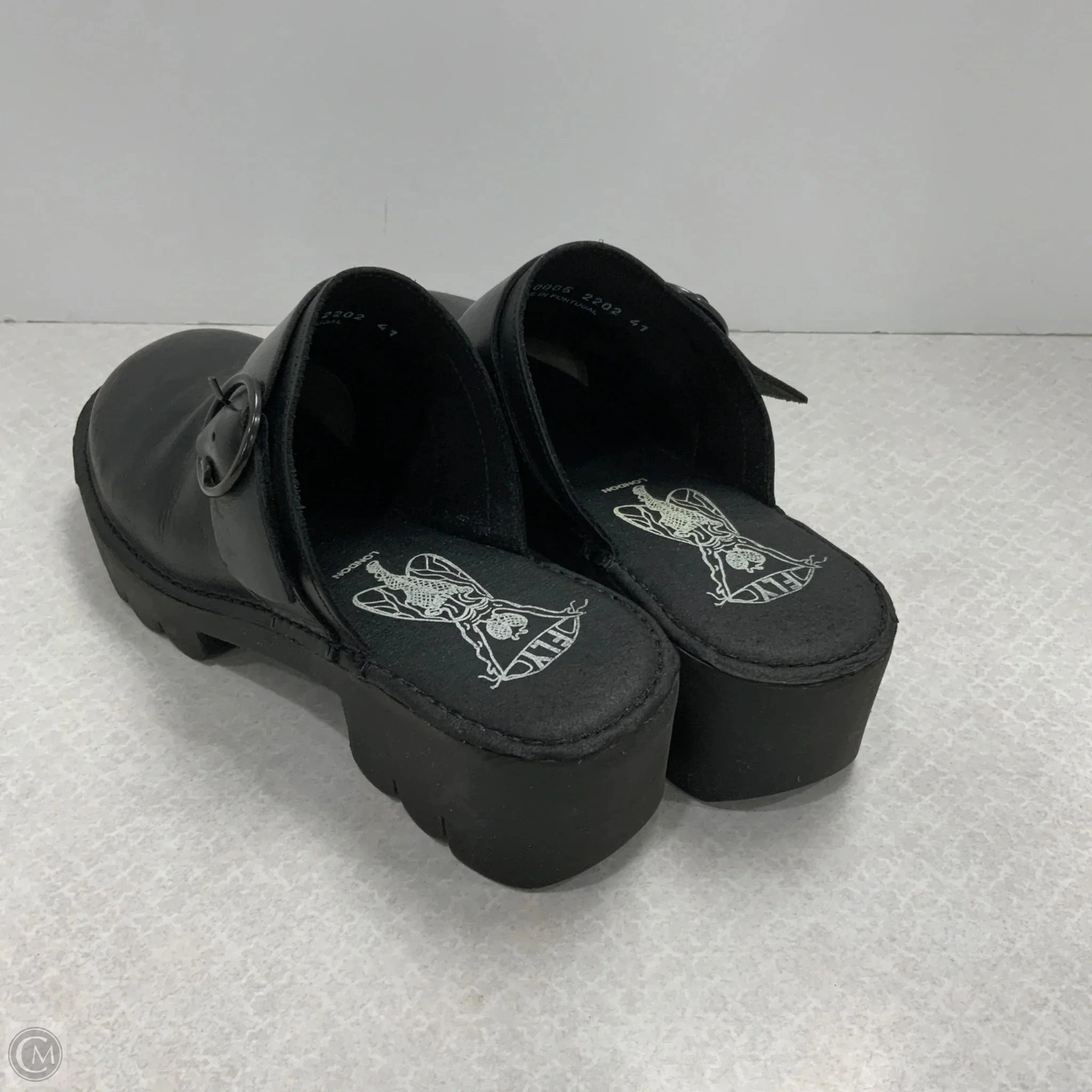 Shoes Heels Block By Fly London In Black, Size: 10