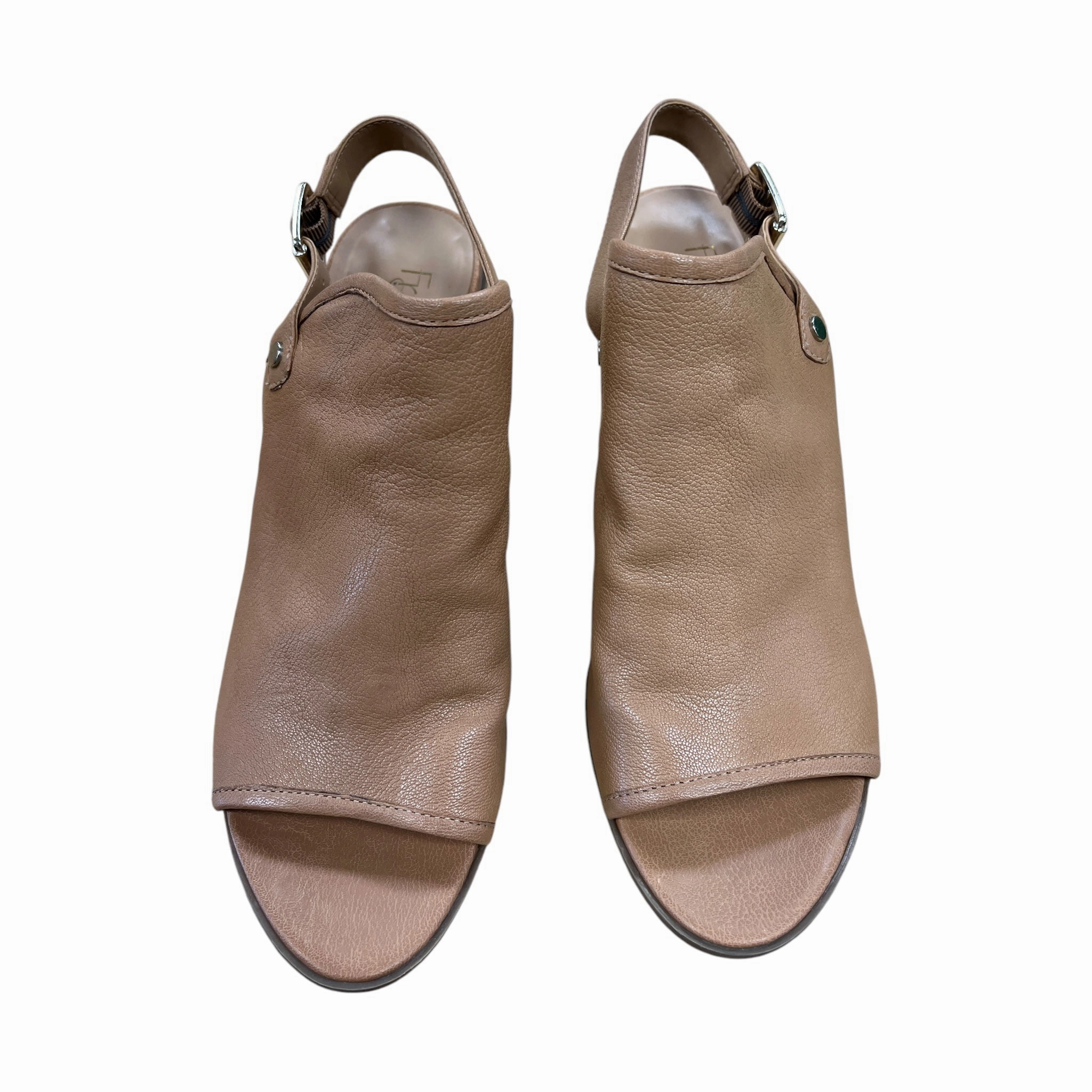 Shoes Heels Block By Franco Sarto In Brown, Size:11