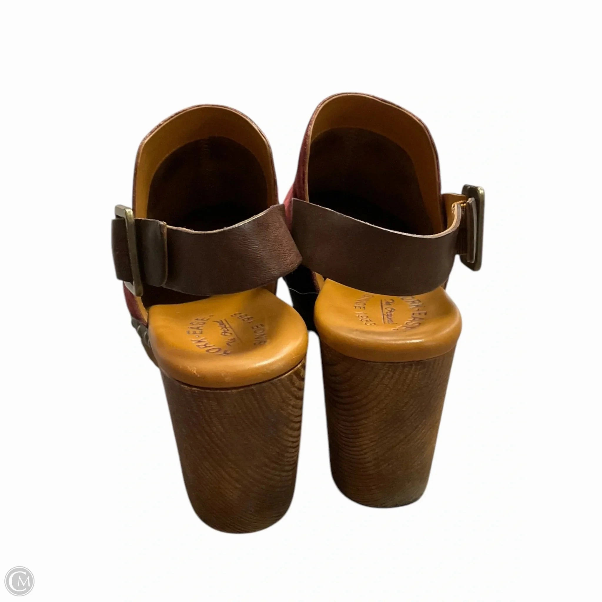 Shoes Heels Block By Kork Ease In Maroon, Size: 9