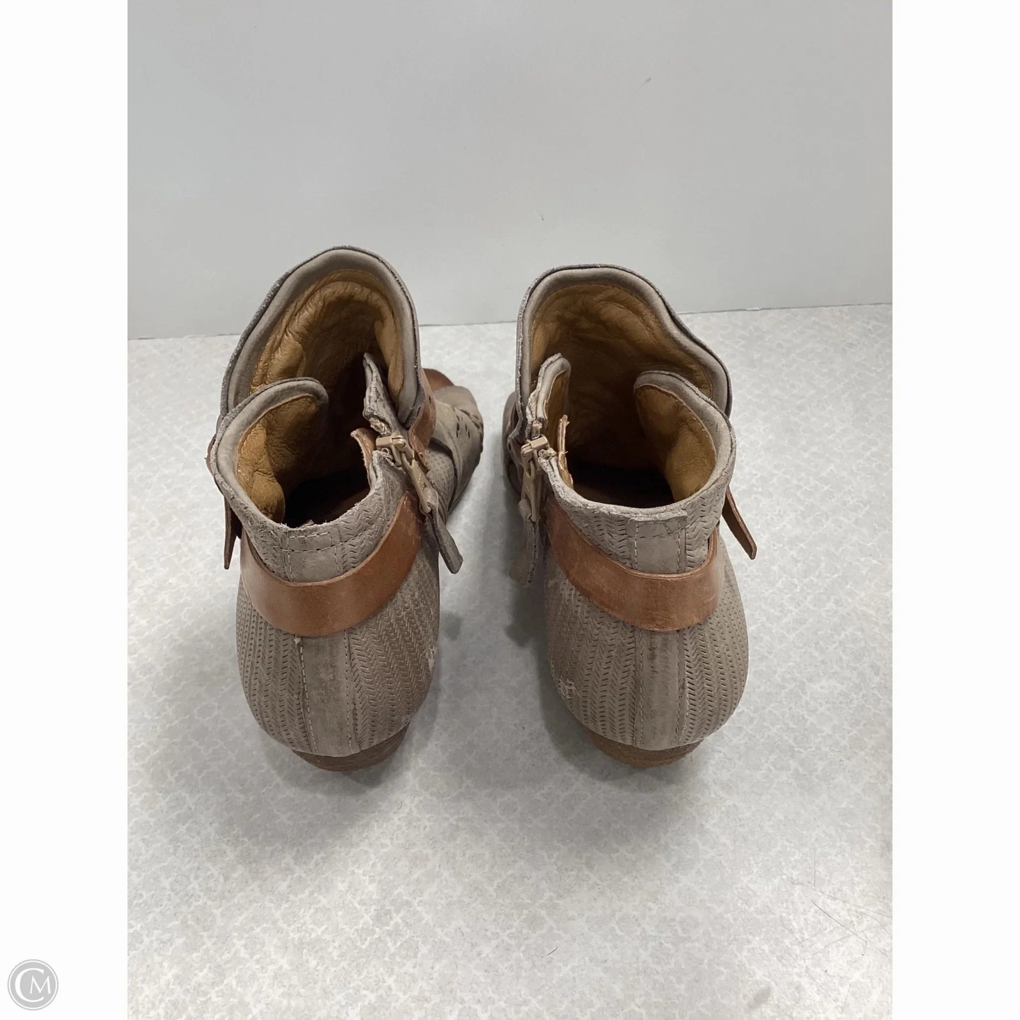 Shoes Heels Block By Miz Mooz In Taupe, Size: 7.5