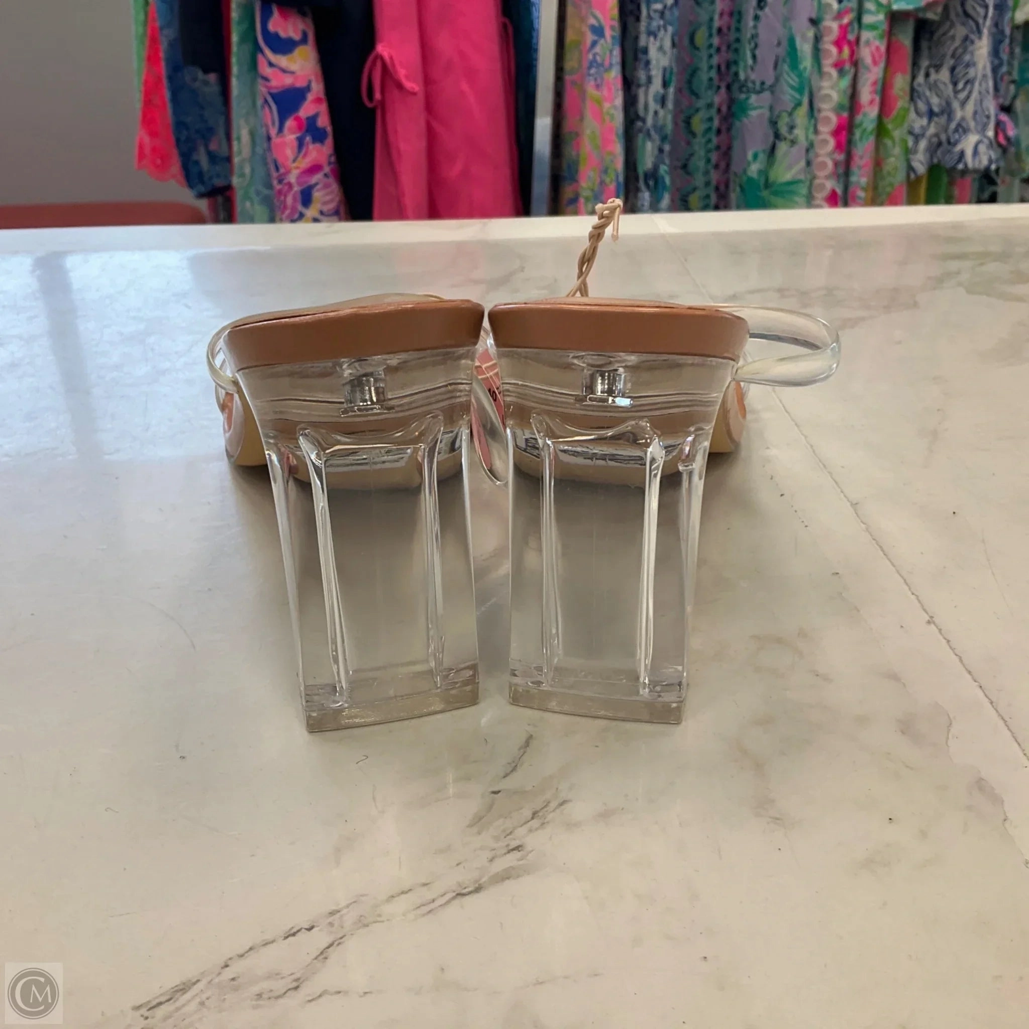 Shoes Heels Block By Primark In Tan, Size: 9