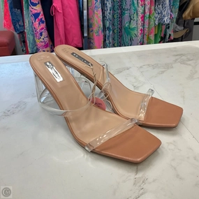 Shoes Heels Block By Primark In Tan, Size: 9